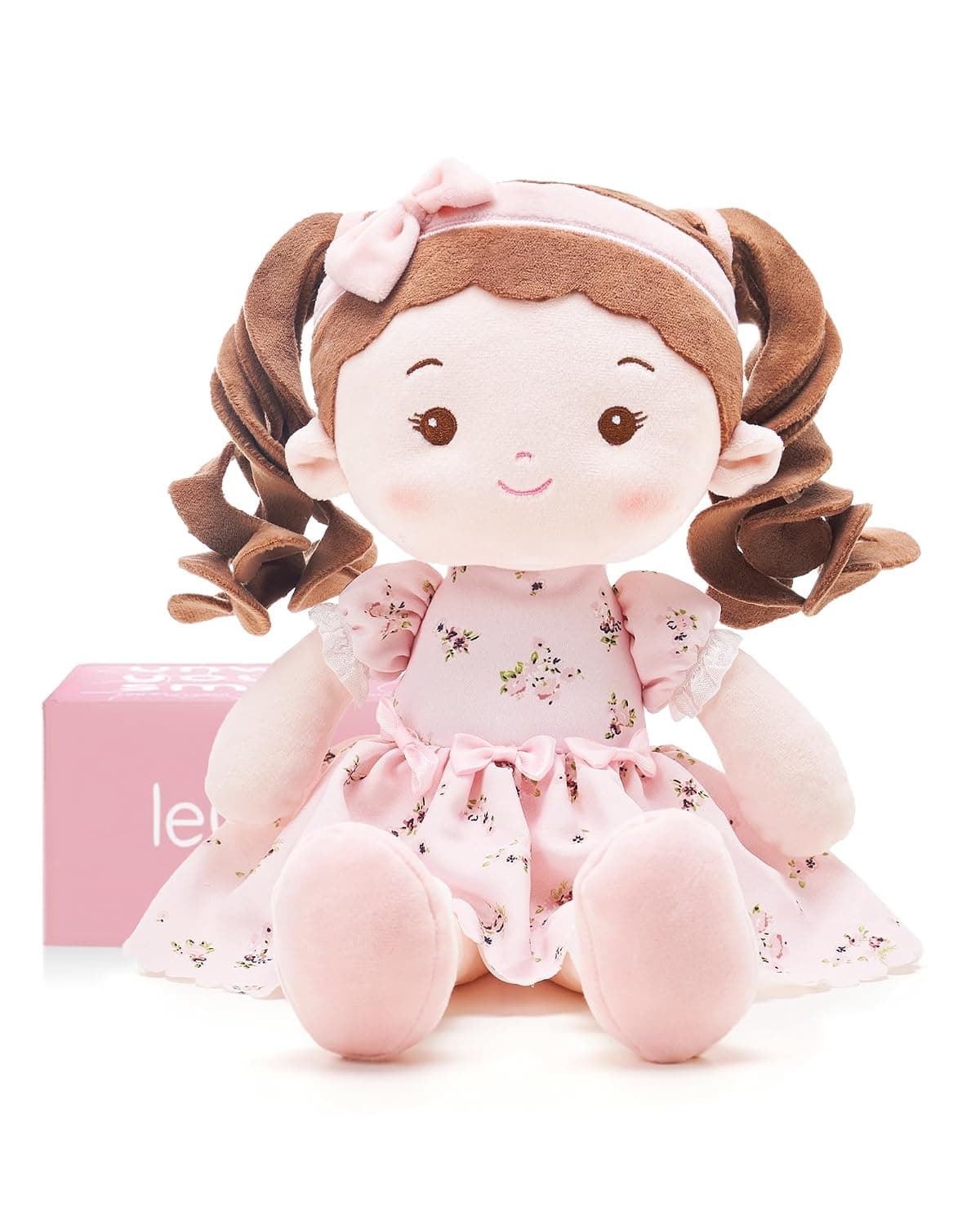 LeyaDoll Soft Baby Doll Toy (40 cm), My First Rag Doll for 1 Year Old Girls, Birthday Gift, Toddlers, Princess Breeze