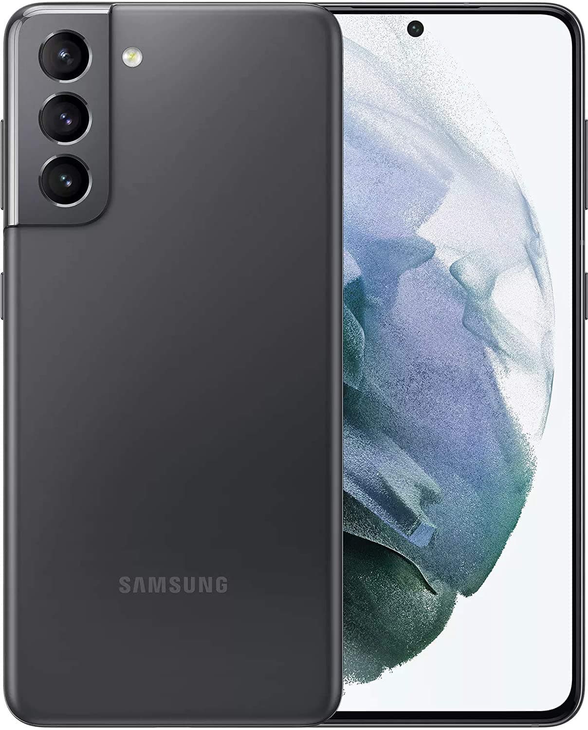 SAMSUNG هاتف خلوي من سامسونج جالكسي اس 21 5G G9910 بشريحتين رمادي فانتوم