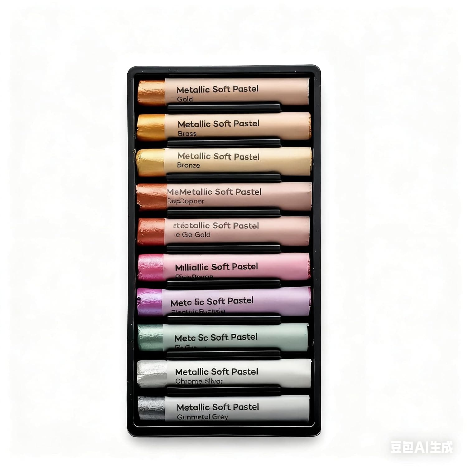 Soft Pastels Premium Set of 10, Dry Pastels, Assorted Metallic Colors, Vibrant Pastel Sticks, Versatile Art Pastels for Blending, for Blending, Layering & Shading, Ideal for Art, Craft, Drawing