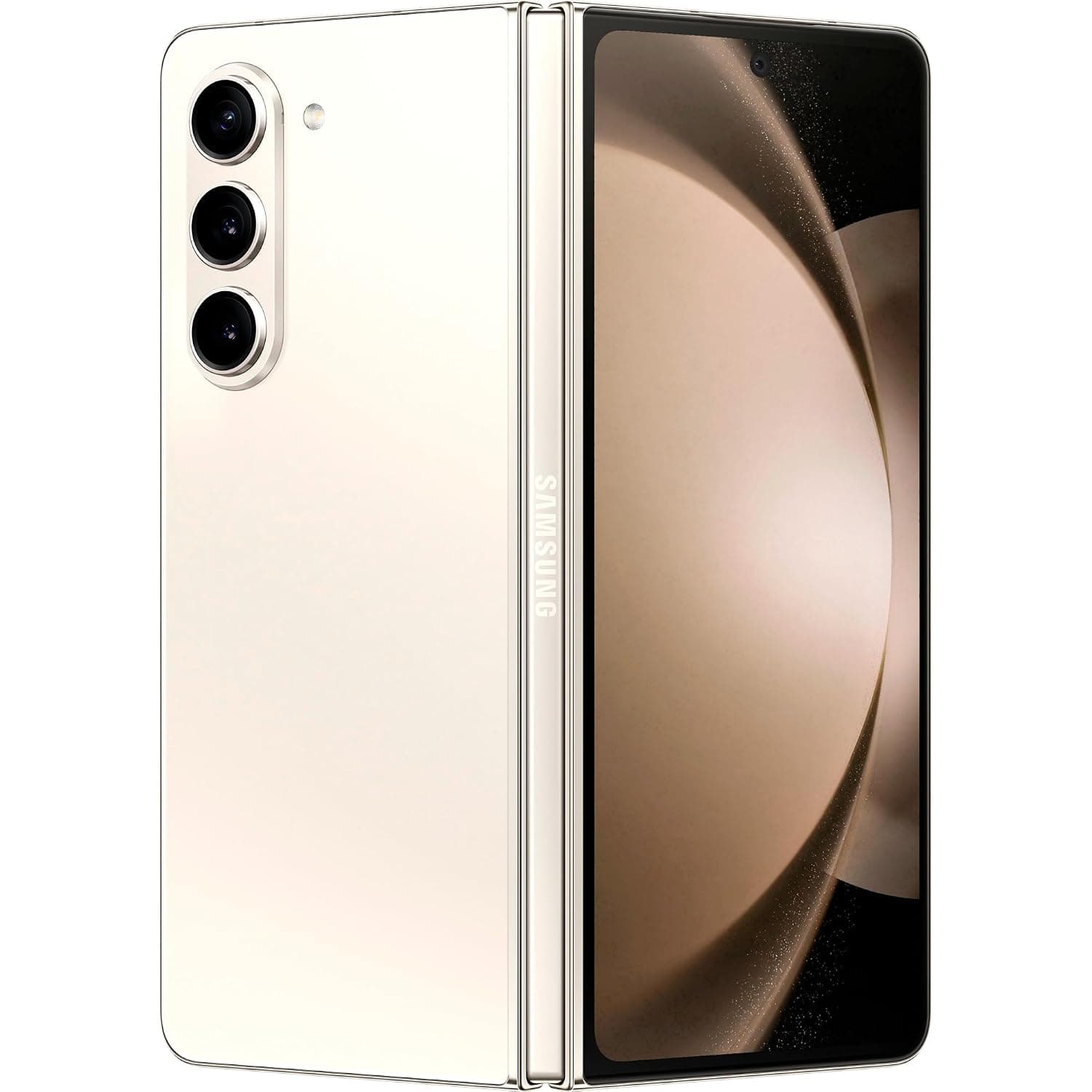 Samsung Galaxy Z Fold5 SM-F946B Standard EDITION Dual-SIM 256GB ROM + 12GB RAM (Only GSM | No CDMA) Factory Unlocked 5G Smartphone (Cream) - International Version