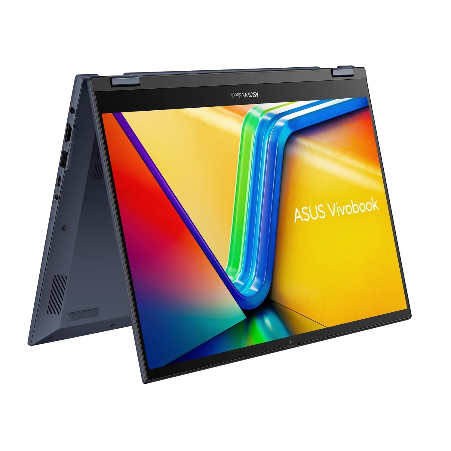 Asus ASUS Vivobook S 14 Flip FHD Touch Screen TP3402VA-LZ659W, Intel Core i5-13420H, 16GB RAM, 512GB SSD,WIN 11,AR-EN Lighting Keyboard +NumberPad,Free Pen, 2Y Int'l Warranty, 1.5KG, FHD Cam,Blue