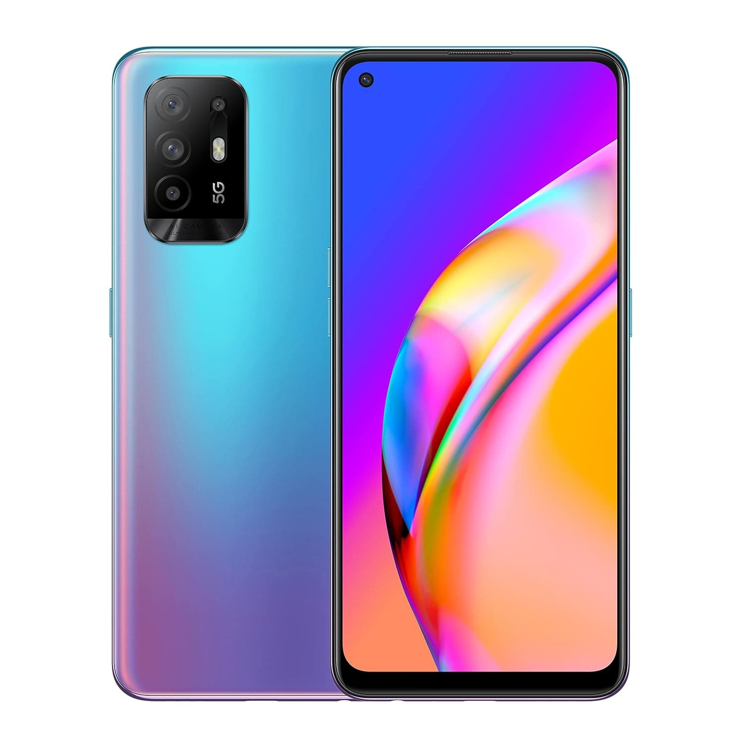 OPPO A94 Dual-SIM 128GB ROM + 8GB RAM (GSM Only | No CDMA) Factory Unlocked 5G Smartphone (Cosmo Blue) - International Version