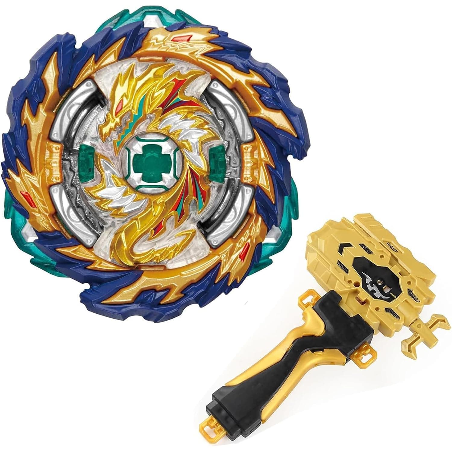 Gyro Battling Tops Burst SuperKing, Gyro Launcher and Grip Battle Game Set Right Spin DB Layer System Gyro Toys Set Gifts for Kids Children Boys, B-167