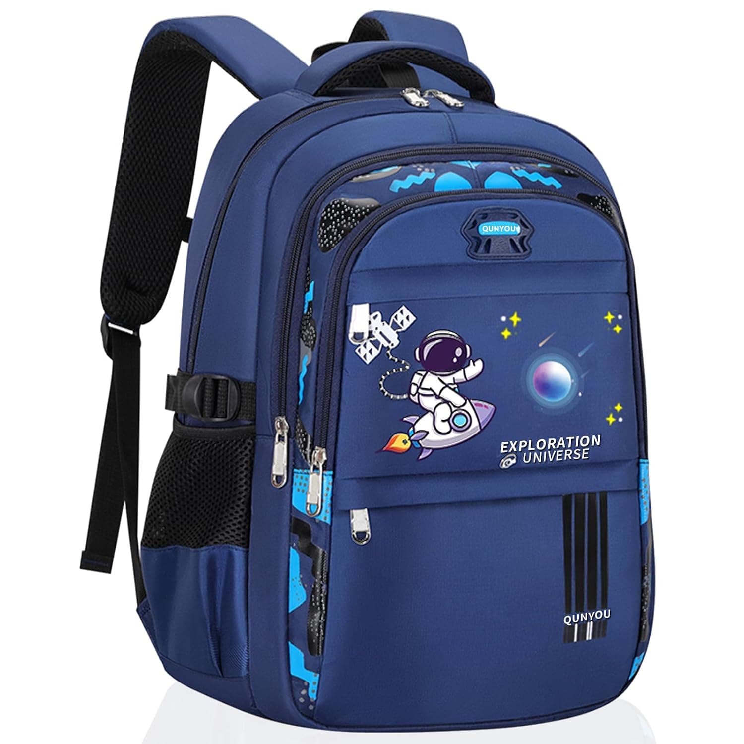 Yoawllty School Bag for Boys, Space Backpack for Boys Kids Elementary School Bags Middle Primary School Book Bag Lightweight School Bag for Students