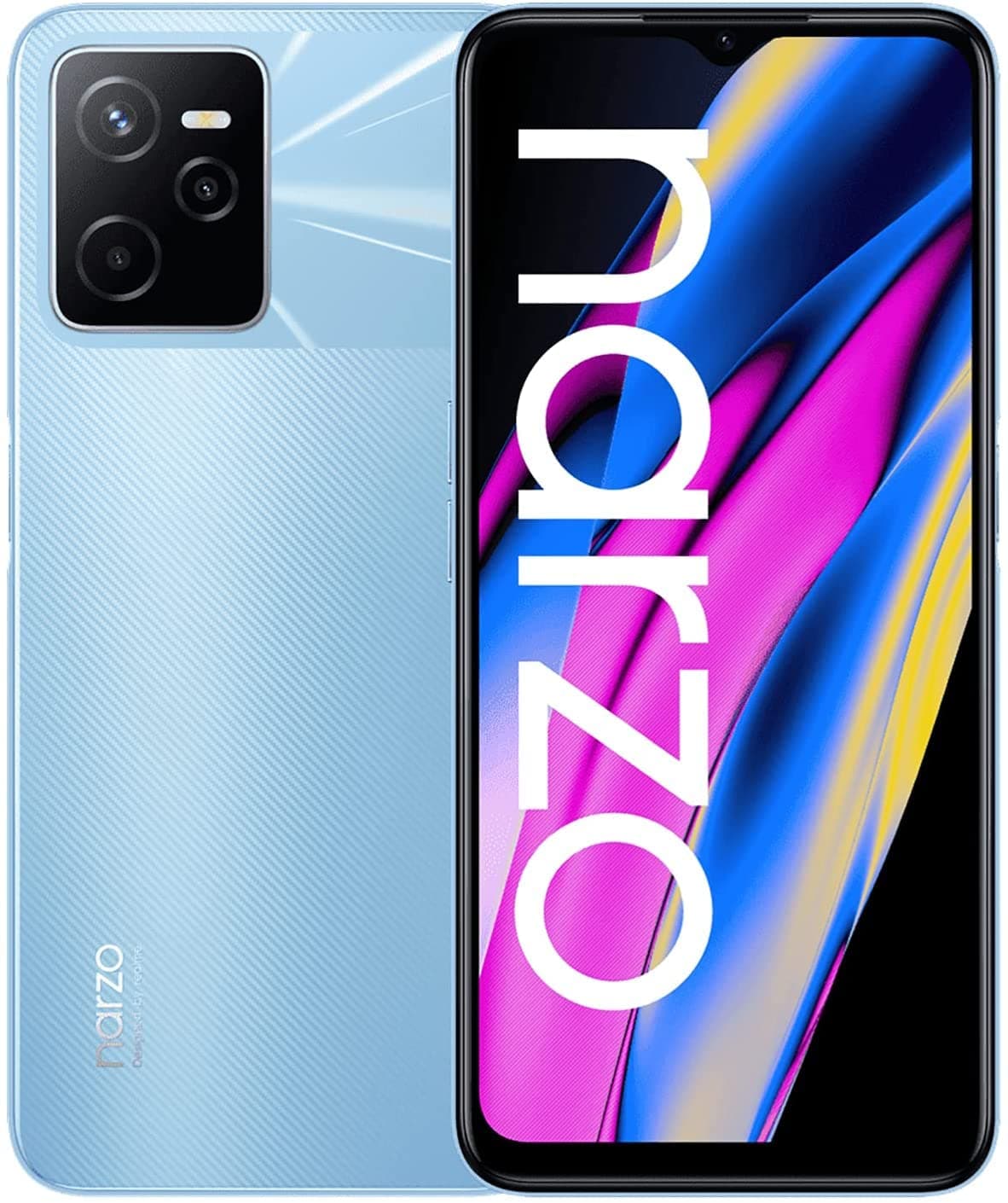 Realme Narzo 50A Prime Dual-SIM 64GB ROM + 4GB RAM (GSM Only | No CDMA) Factory Unlocked 4G/LTE Smartphone (Flash Blue) - International Version