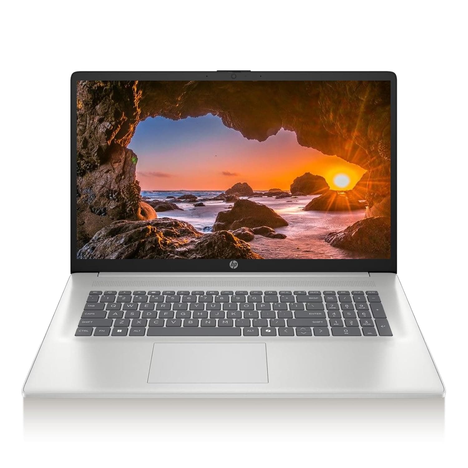 HP 15.6" Laptop, 11th Gen Intel Core i3-1115G4, 8GB DDR4 RAM, 256GB SSD, HDMI, Webcam, Wi-Fi, Bluetooth, Windows 10 Home, Natural Silver