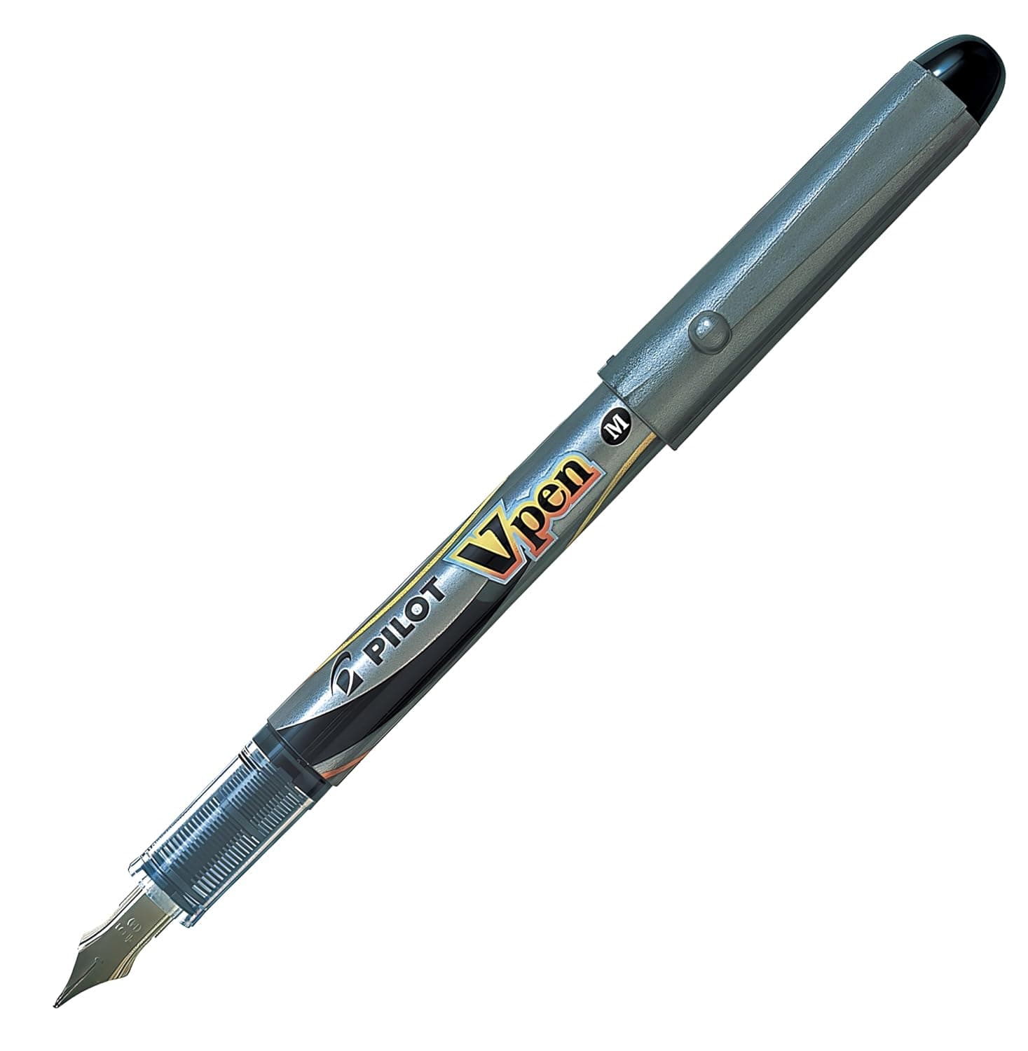 Pilot V-Pen Disposable Medium Nib Fountain Pen, Black