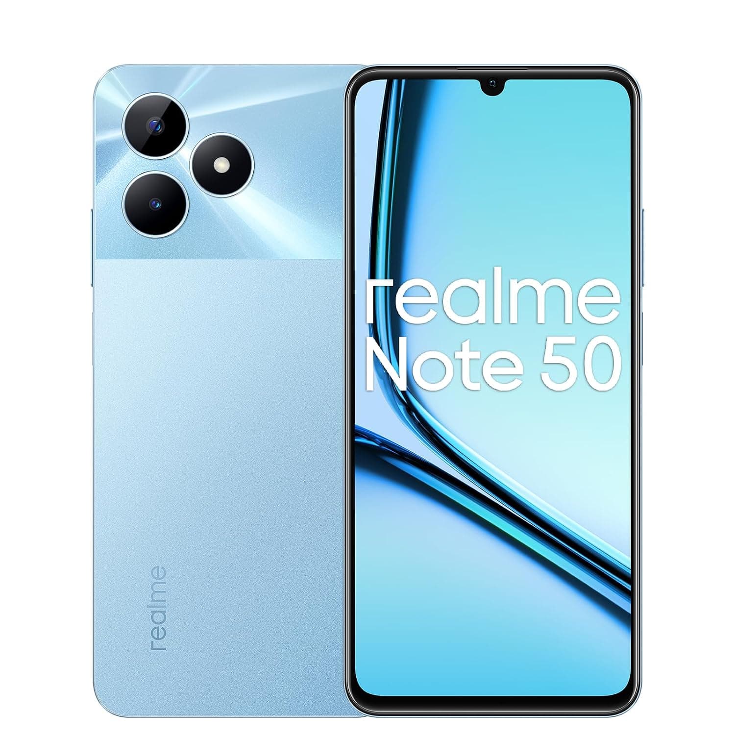 Realme Note 50 DUAL SIM 64GB ROM + 3GB RAM (GSM ONLY | NO CDMA) Factory Unlocked 4G/LTE Smartphone (Sky Blue) - International Version