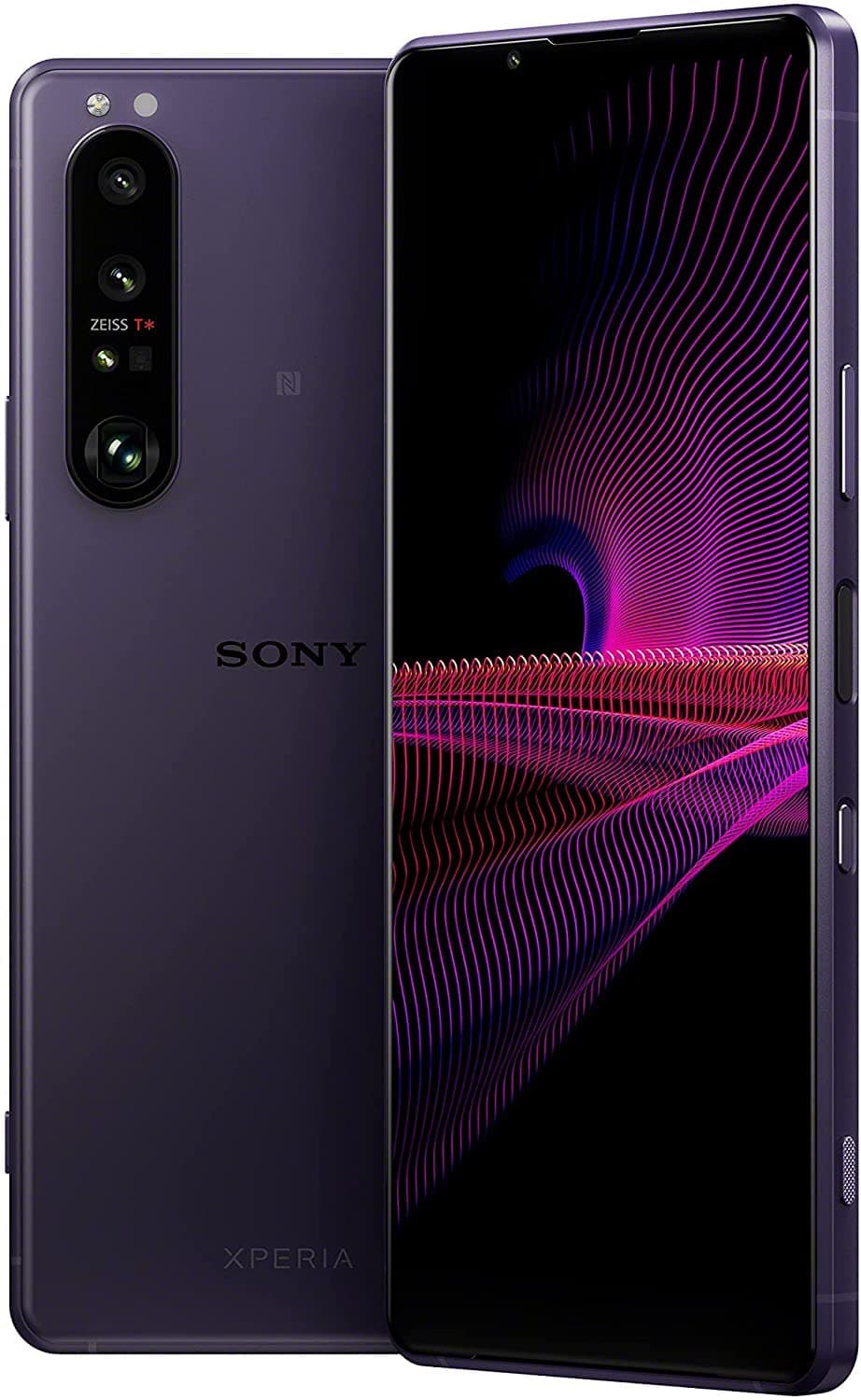 Sony Xperia 1 III - 6.5 Inch 21:9 Cinema Wide™ 4K HDR OLED display - 120Hz Refresh rate - Four lens options - Android 11 - SIM free - 12GB RAM - 512GB Storage - Dual SIM hybrid* - Frosted Purple