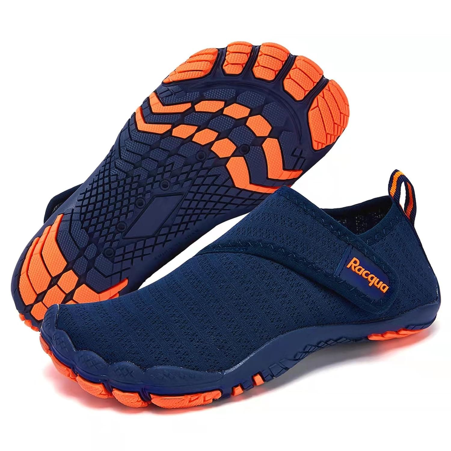 Racqua Boys Water Shoes Kids Lightweight Quick Dry Beach Swim Pool Sport Shoes Barefoot Walking Boating Surfing Aqua Shoes