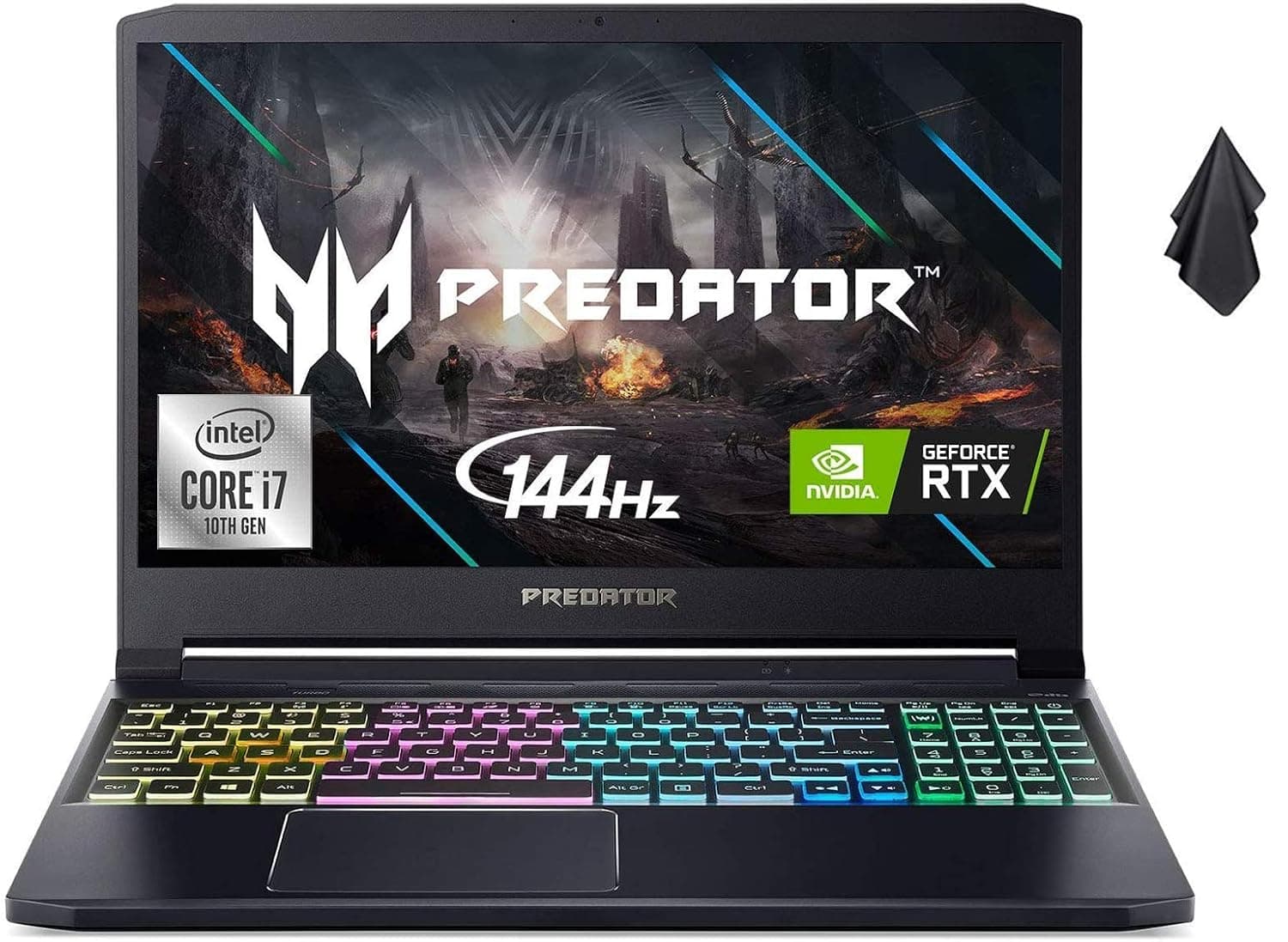 acer Predator Triton 300 Gaming Laptop 2021, Intel i7-10750H, NVIDIA GeForce RTX 2070, 15.6" Full HD IPS 144Hz IPS Display, 32GB DDR4 RAM, 1TB NVMe SSD, Killer Wi-Fi, RGB Backlit KB