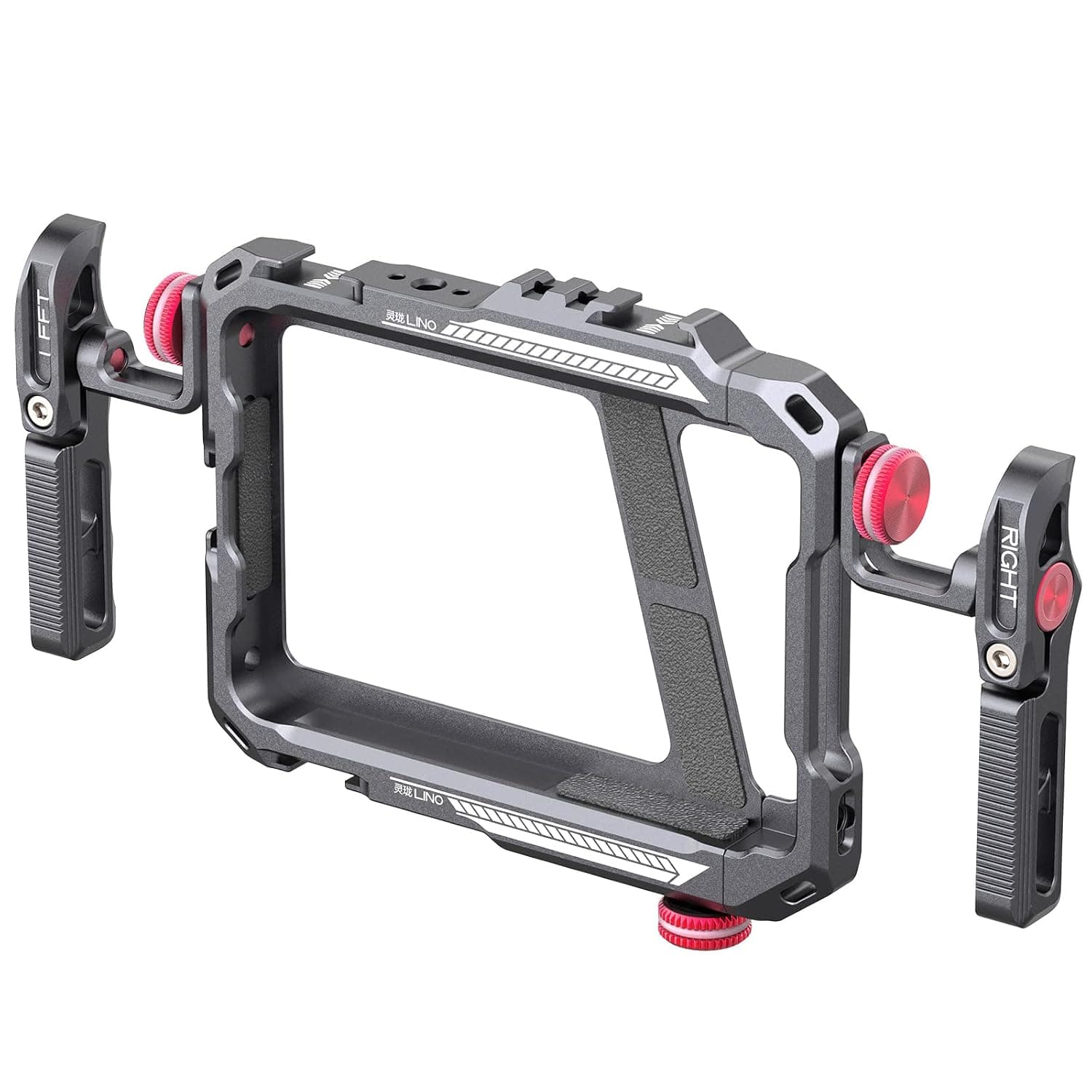 ULANZI Smartphone Video Rig With Handle, LINO Filmmaking Case Aluminum Alloy Stabilizer Grip Tripod Mount for iPhone 13 Mini Pro Max 8 Plus | Phone Video Stabilizer Grip Tripod Mount for Video Maker Videographer with Cold Shoe for iPhone 16 15 Mini Pro Max 8 Plus