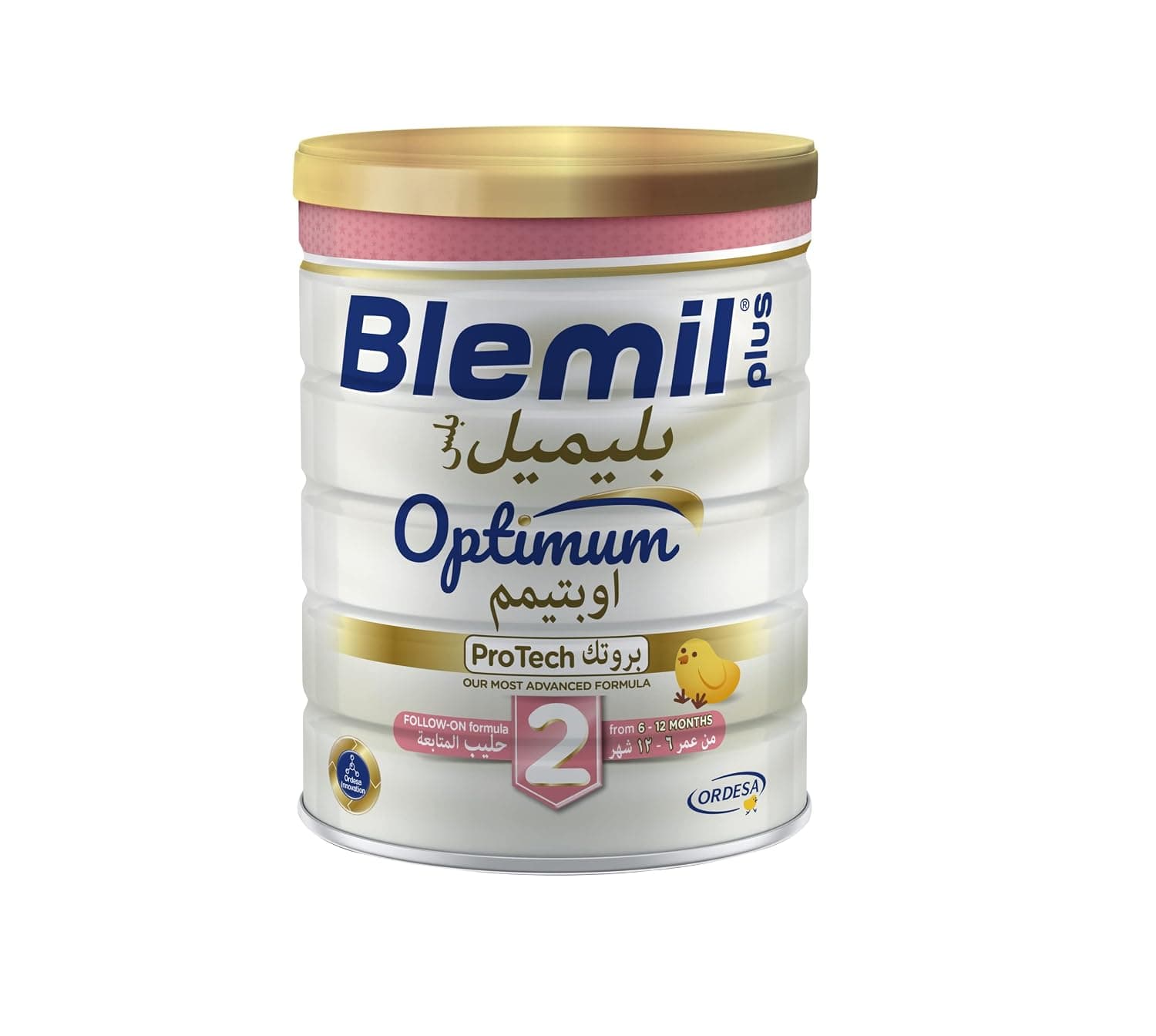 Blemil Plus 2 Optimum Protech Follow-On Formula Cow'S Milk Powder For Infant From 6 To 12 Months 800 G, White