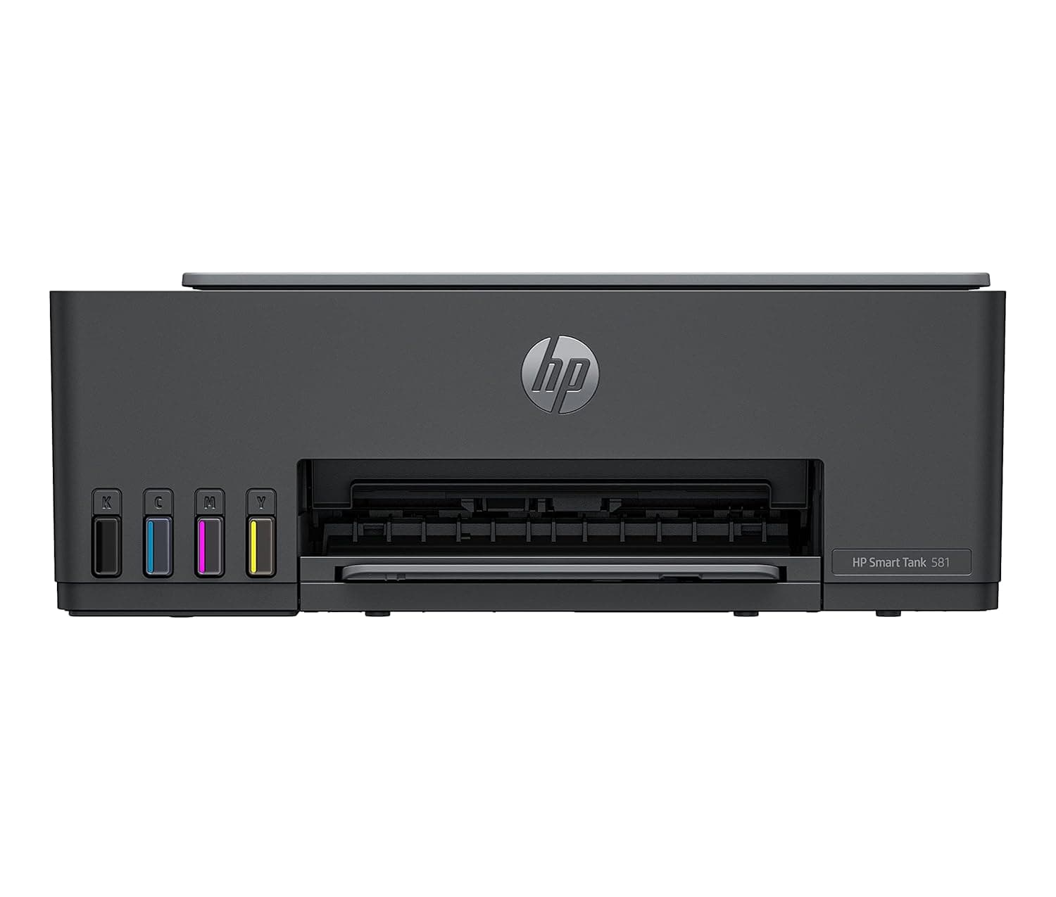 HP Smart Tank 581 All-in-One Printer, Color Printer for Home/office, Print; copy; scan; Wireless; Print upto 6000 black/color pages; Up to 3 years of printing already included, Medium Basalt-4A8D4A