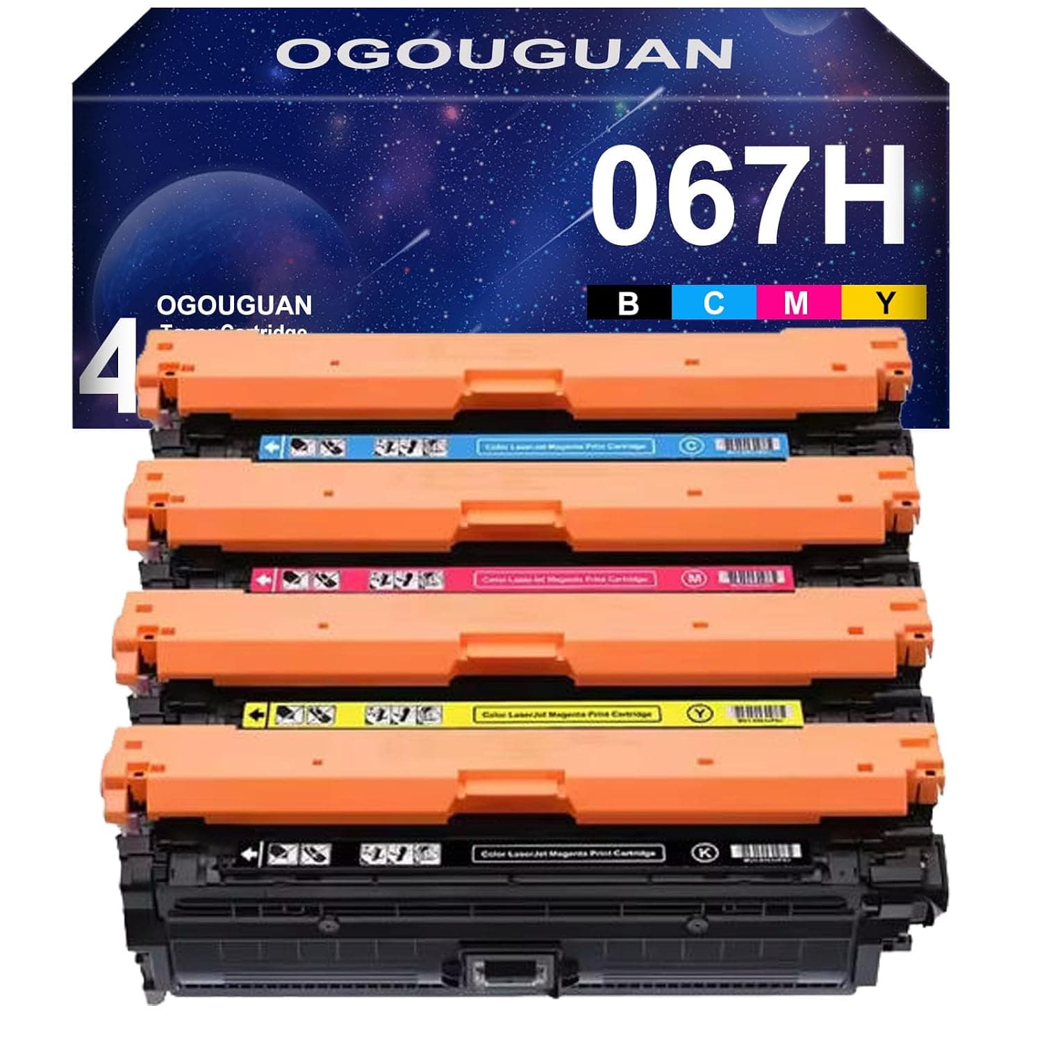 067 067H Toner Cartridge Compatible with Canon 067 067H i-SENSYS MF657Cdw MF655Cdw MF651Cw LBP631Cw LBP633Cdw LBP632Cdw MF653Cdw MF656Cdw MF654Cdw 4-Pack