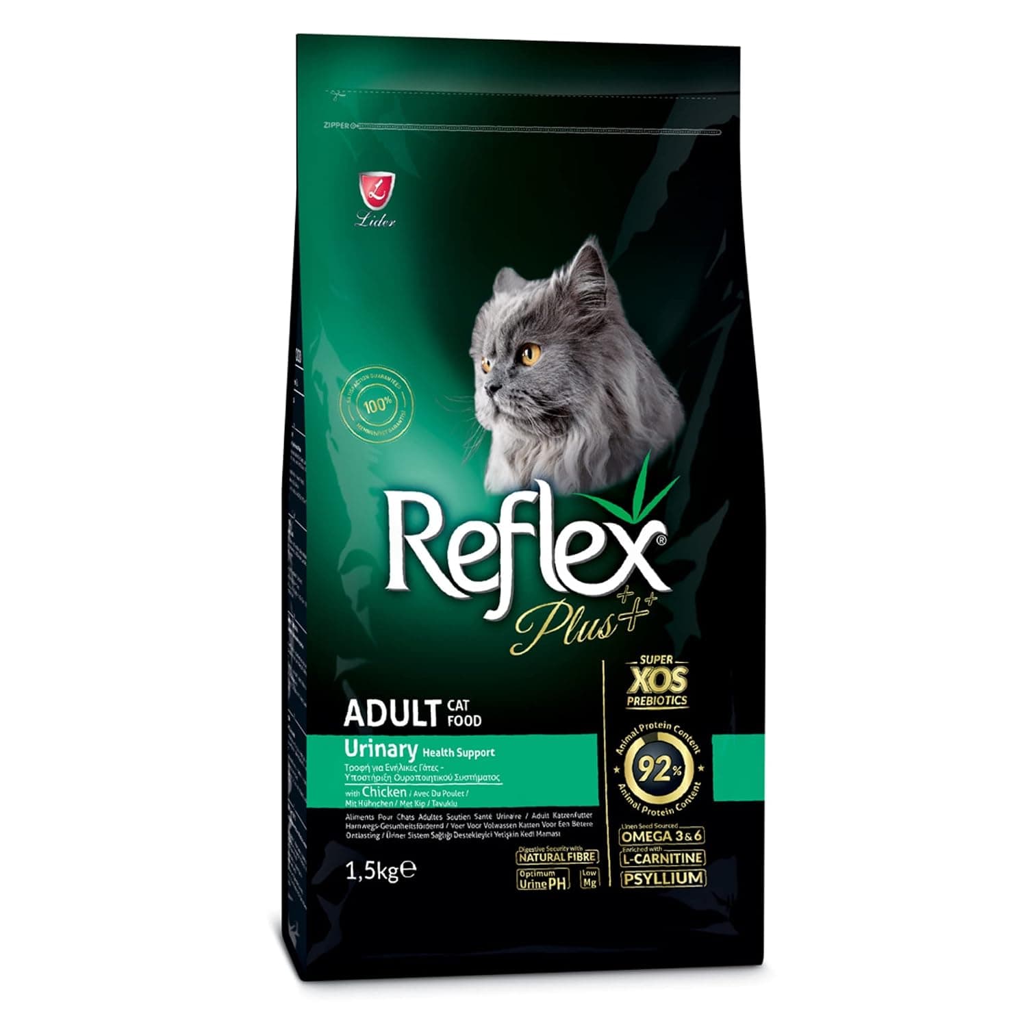 Reflex Plus Adult Cat Food Urinary Chicken 1.5Kg