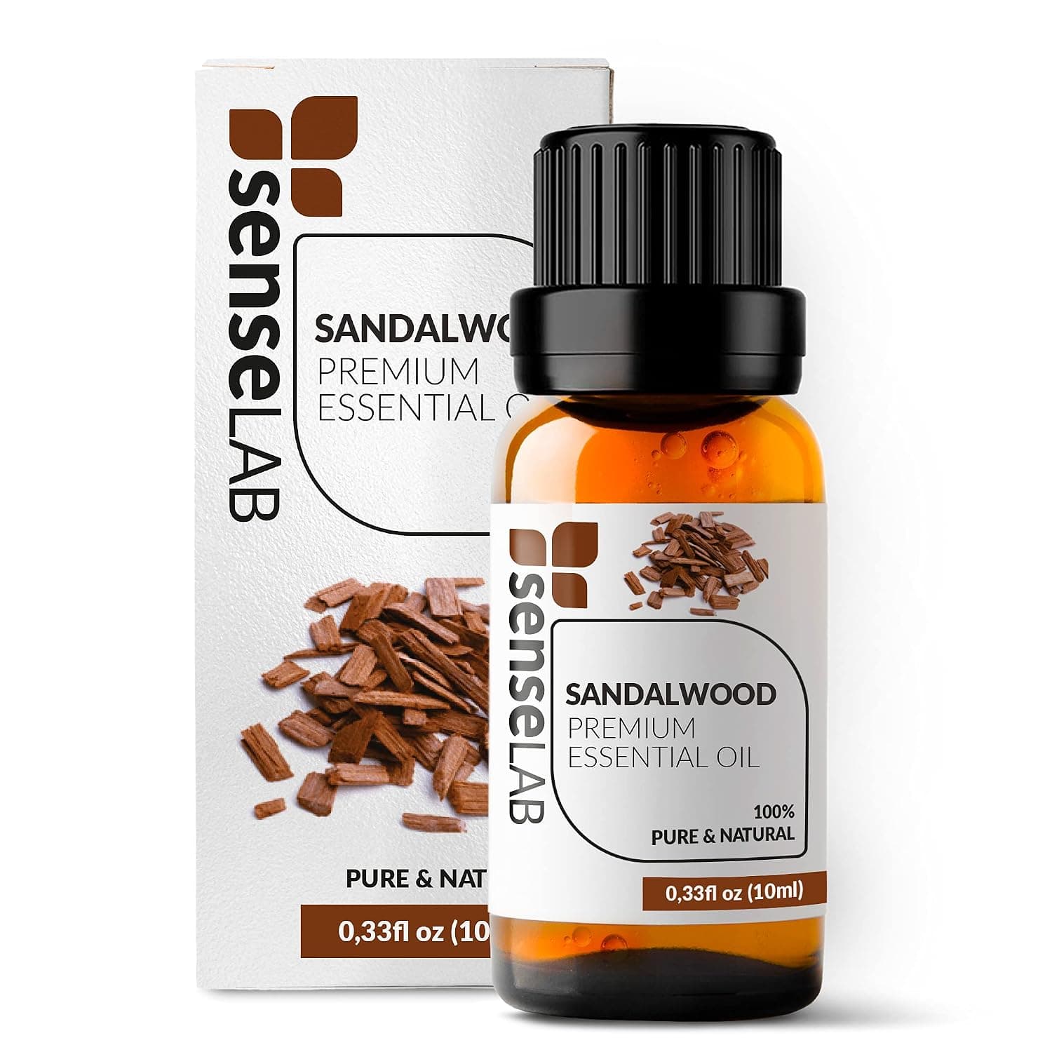 Sandalwood Essential Oil - Made in India - 100% Pure Extract Sandalwood Oil Therapeutic Grade (0.33 Fl Oz / 10 ml)