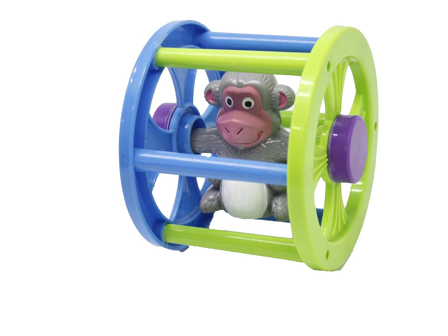 RATNA'S Rolling Monkey for Infants. Roll It Ahead and It Will Come Back to You