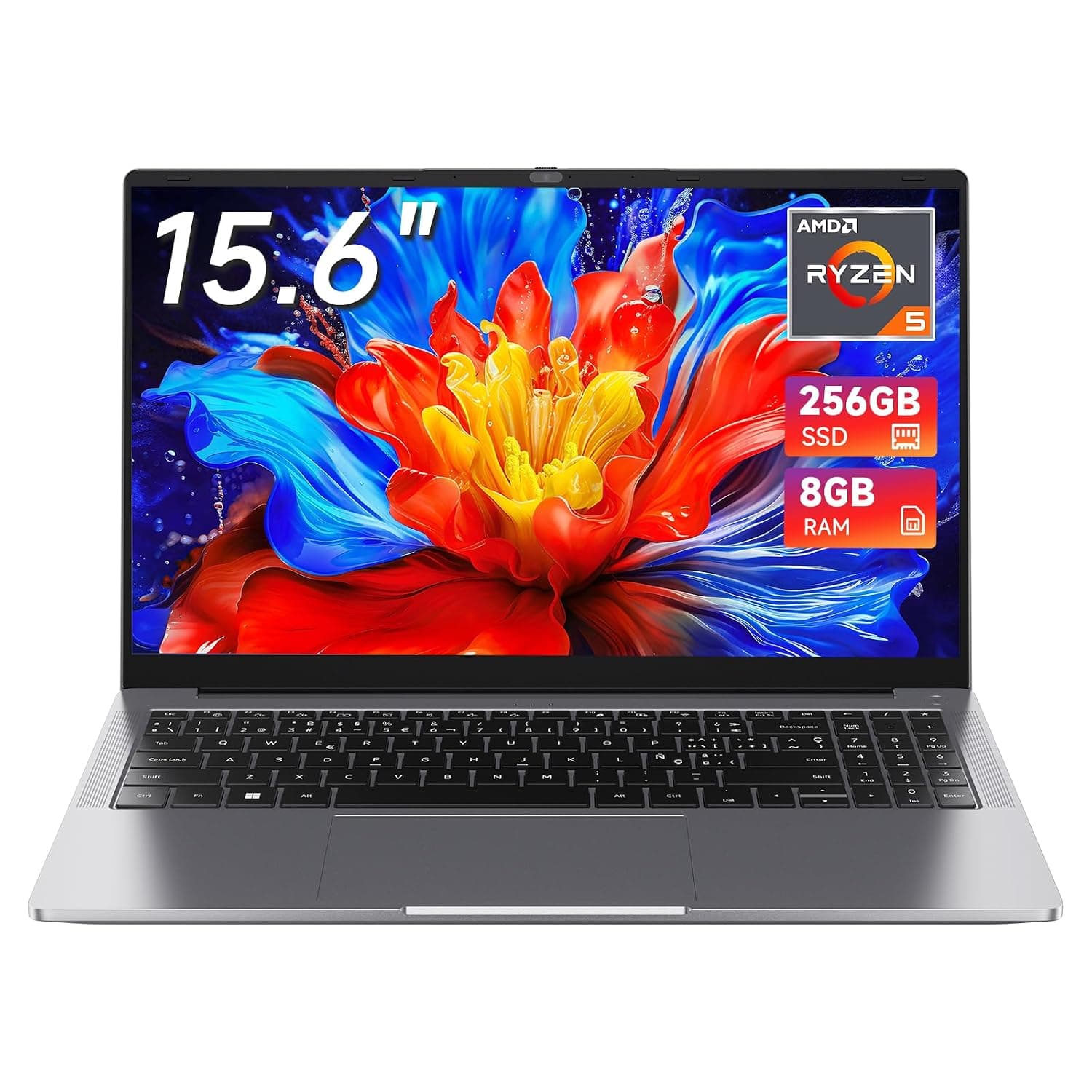 CHUWI RZBook Plus 15.6-inch Laptop, AMD Ryzen 5 3450U, 8GB RAM, 256GB SSD | 1920 × 1080 FHD IPS Display, AMD Radeon Vega 8 Graphics, USB Type C Port, Stereo Speakers, Laptop for Students & Office