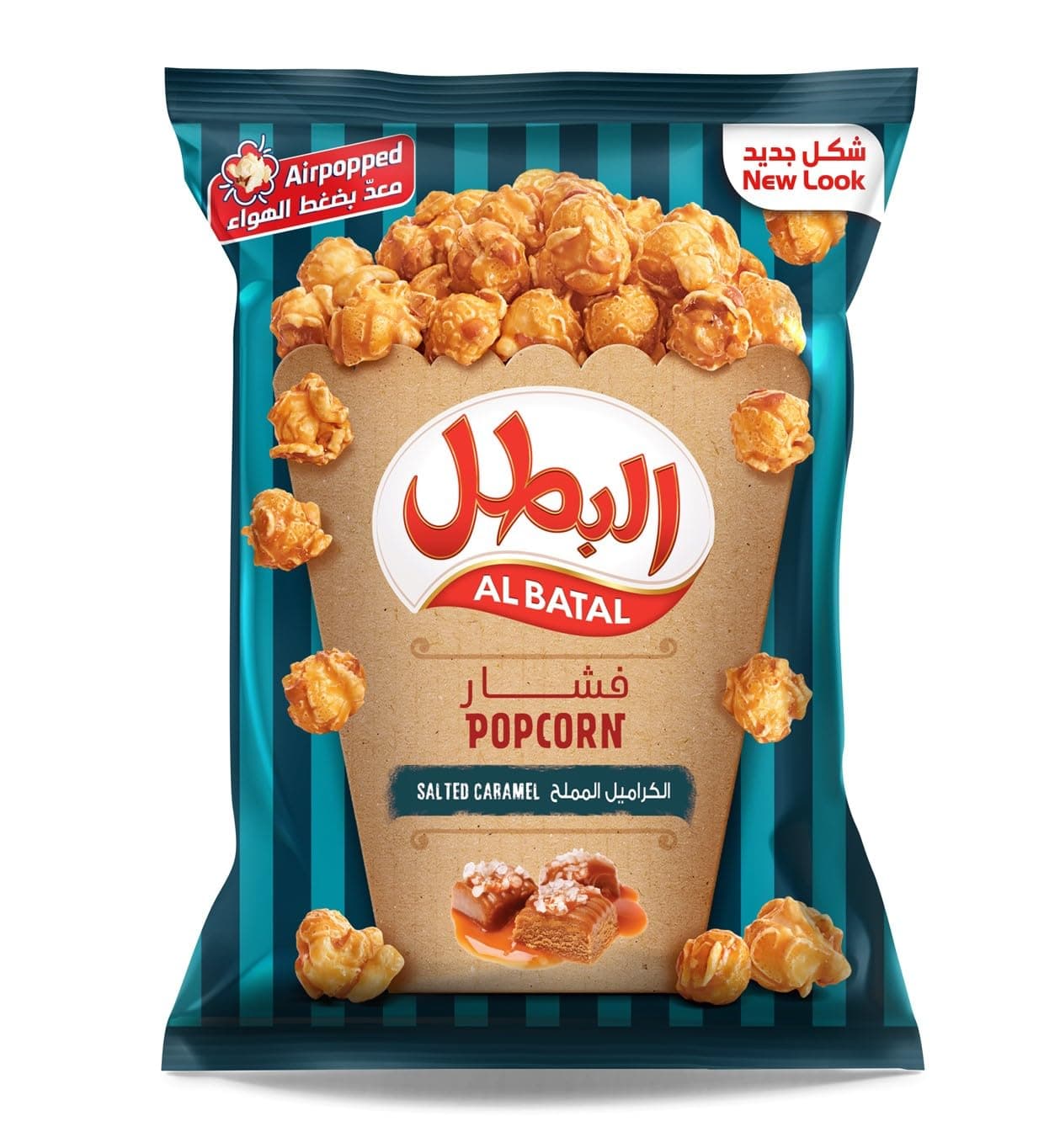 Al Batal Coated Sea Salt Caramel Popcorn, 140 g
