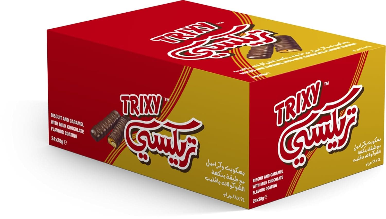 Trixy Chocolate Covered Biscuit And Caramel, 24 X 20G - Pack Of 1