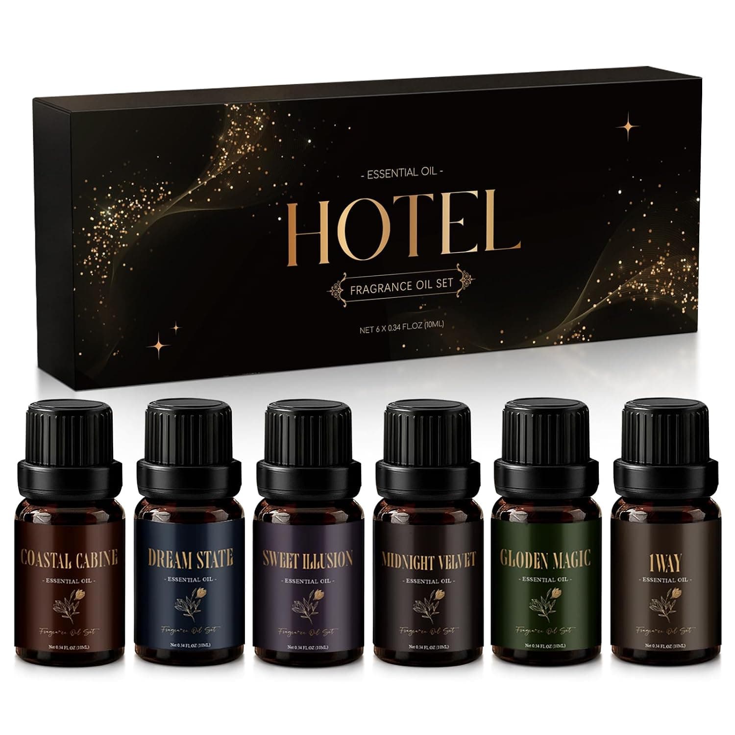 Hotel Diffuser Oils Gift Set, Luxury Fragrance Oil Blend, Hotel Scent Essential Oils for Diffuser