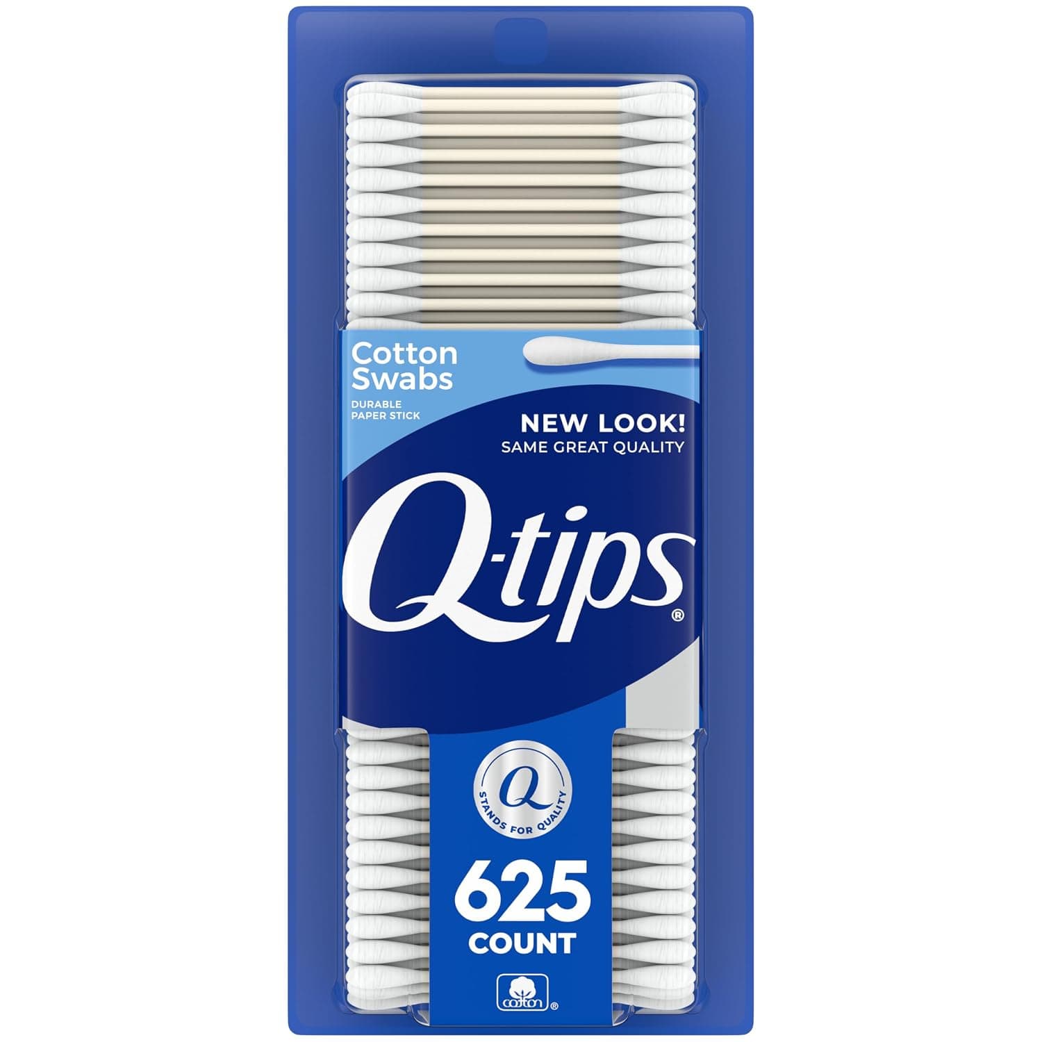 Q-tips Cotton Swabs for Hygiene and Beauty Care Original Cotton Swab Made with 100% Cotton 625 Count