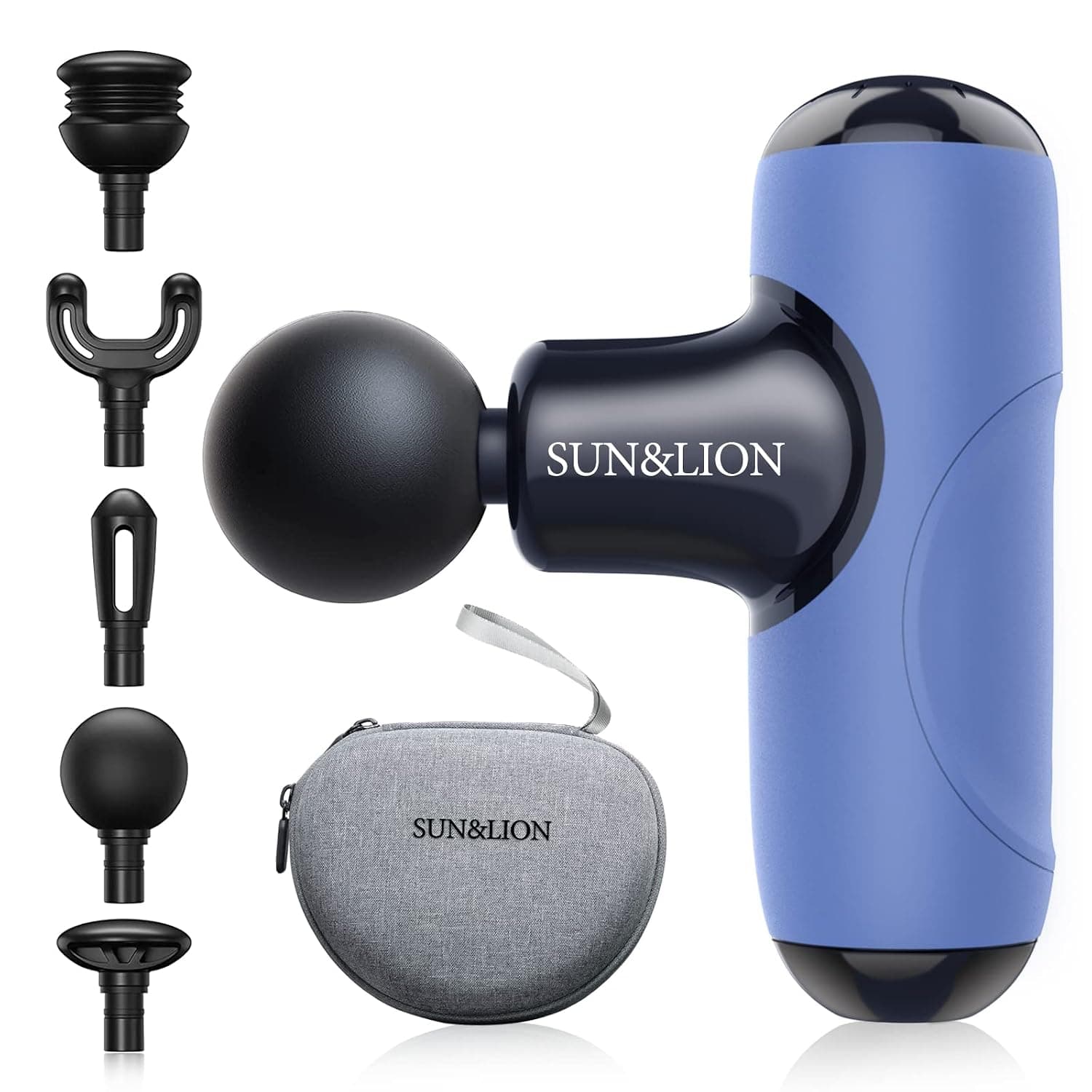 SUN&LION Super Mini Massage Gun Q1 Neck Massger Foot Massager For Circulation And Pain Relief Mini Back Massage Gun Deep Tissue Portable Massager Gun Carry Case For On The Go Usage Gifts For Women
