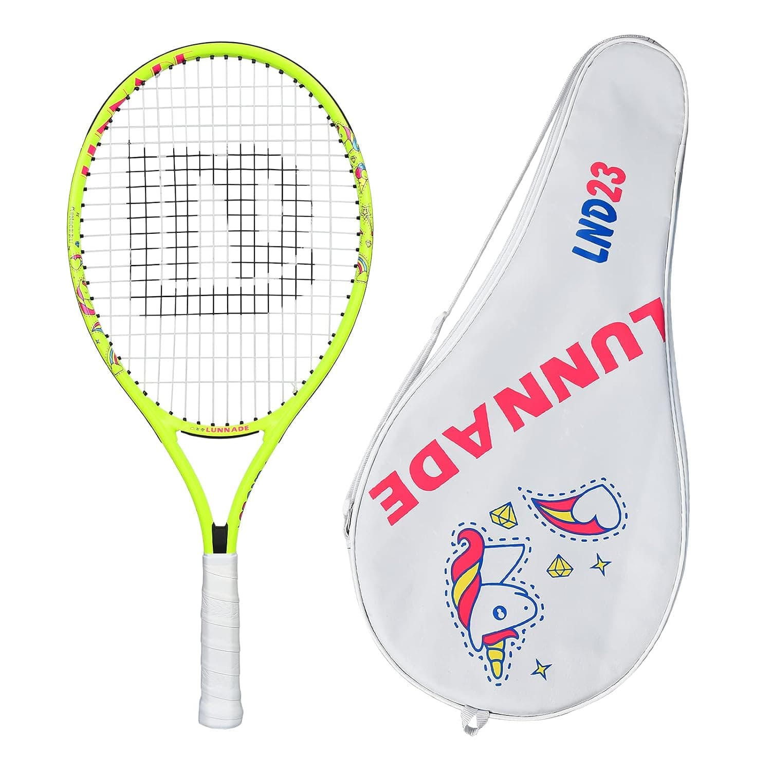 Tennis Racket for Kids Junior, 19/21/23/25 Inch Youth Tennis Racquet with Cover, Suitable for Beginner Boys and Girls Age 3-12