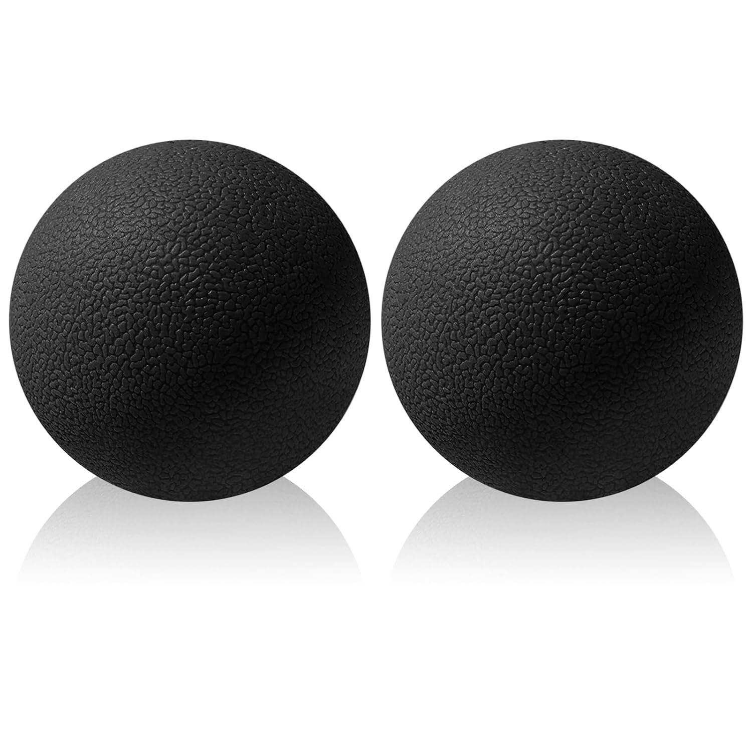 2 Pieces Small Fascia Ball Set, Spine Foot Hand Back Massage Balls, Yoga Trigger Points Massage Ball Musculoskeletal Relaxation (Black)