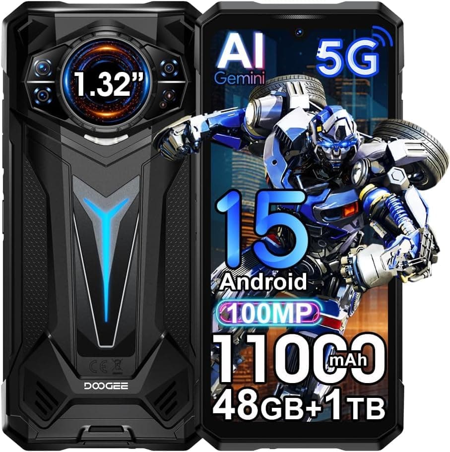 S200 Ultra 5G AI Rugged Phone 48GB+1TB Light Effect 1.34" Rear Display Dimensity 7400 11000mAh 66W NFC