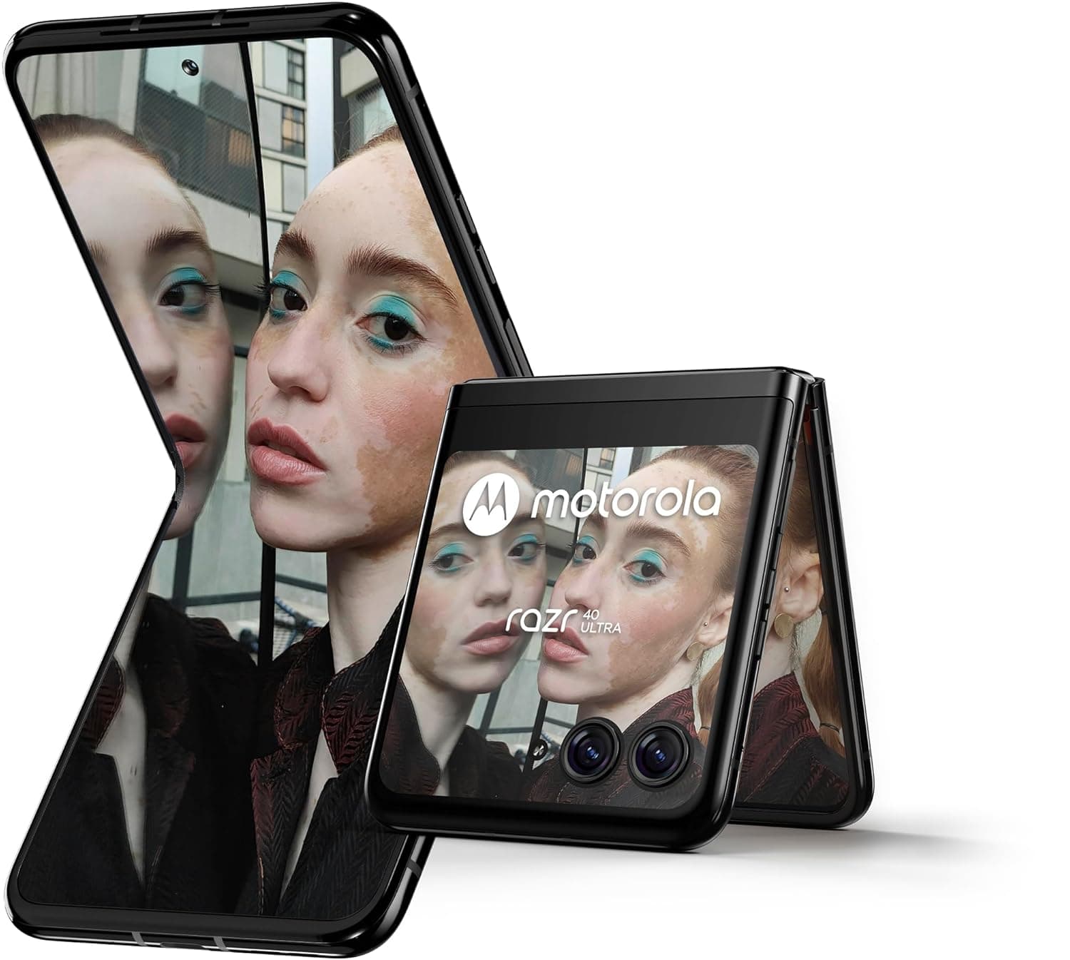 Motorola razr 40 Ultra 5G 256GB Storage + 8GB RAM - 6.9"/3.6" FHD Display - Dual SIM (Nano SIM + eSIM) Unlocked Android 13 Flip Phone (Infinite Black)