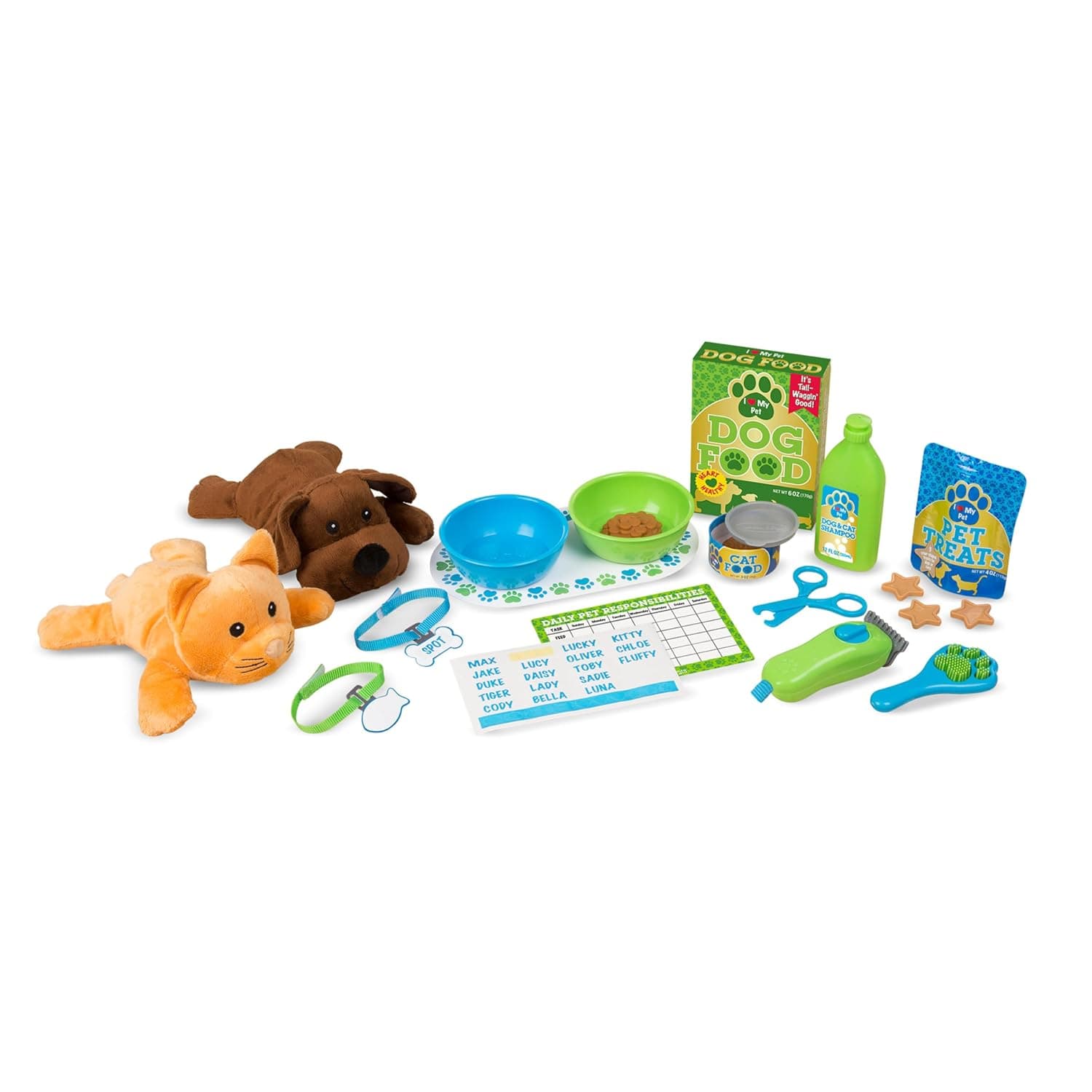Melissa and Doug Feeding & Grooming Pet Care Play Set