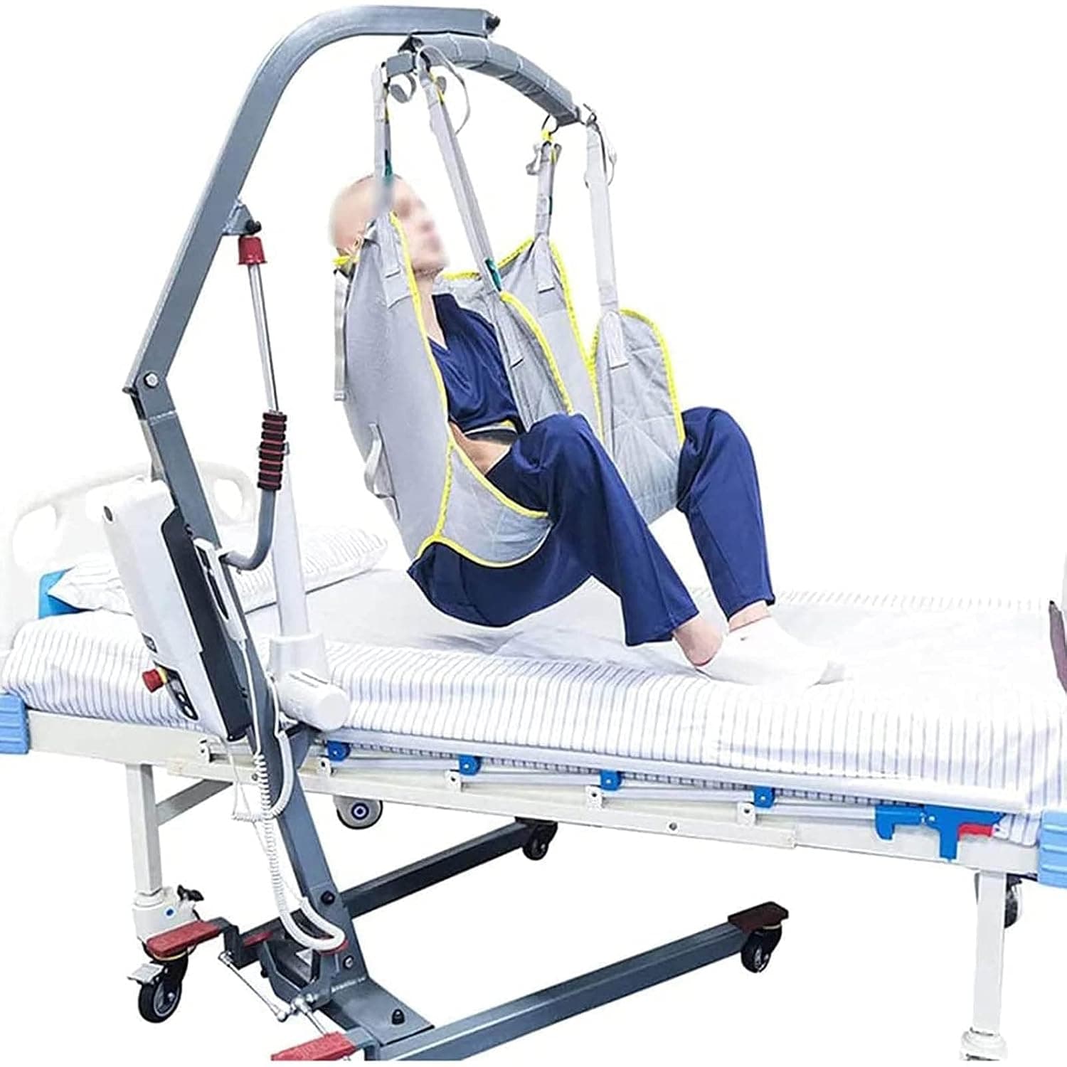 Patient Lift Sling, Whole Body Patient Lift Sling Patient Lift Toilet Sling Bath Shower Patient Lift Sling for Elderly Disabled