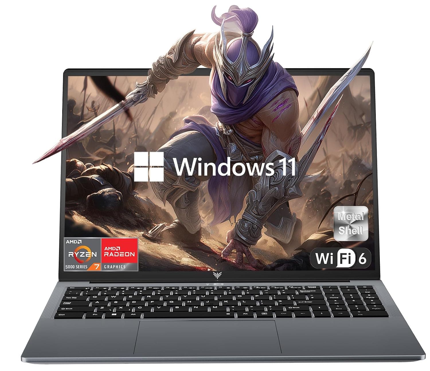 KAIGERR Gaming Laptop, 15.6inch Laptop Computer with AMD Ryzen 7 5825U(8C/16T, Up to 4.5GHz), 16GB RAM 1TB NVMe SSD Windows 11 Laptop, Radeon RX Vega 8 Graphics,WiFi 6