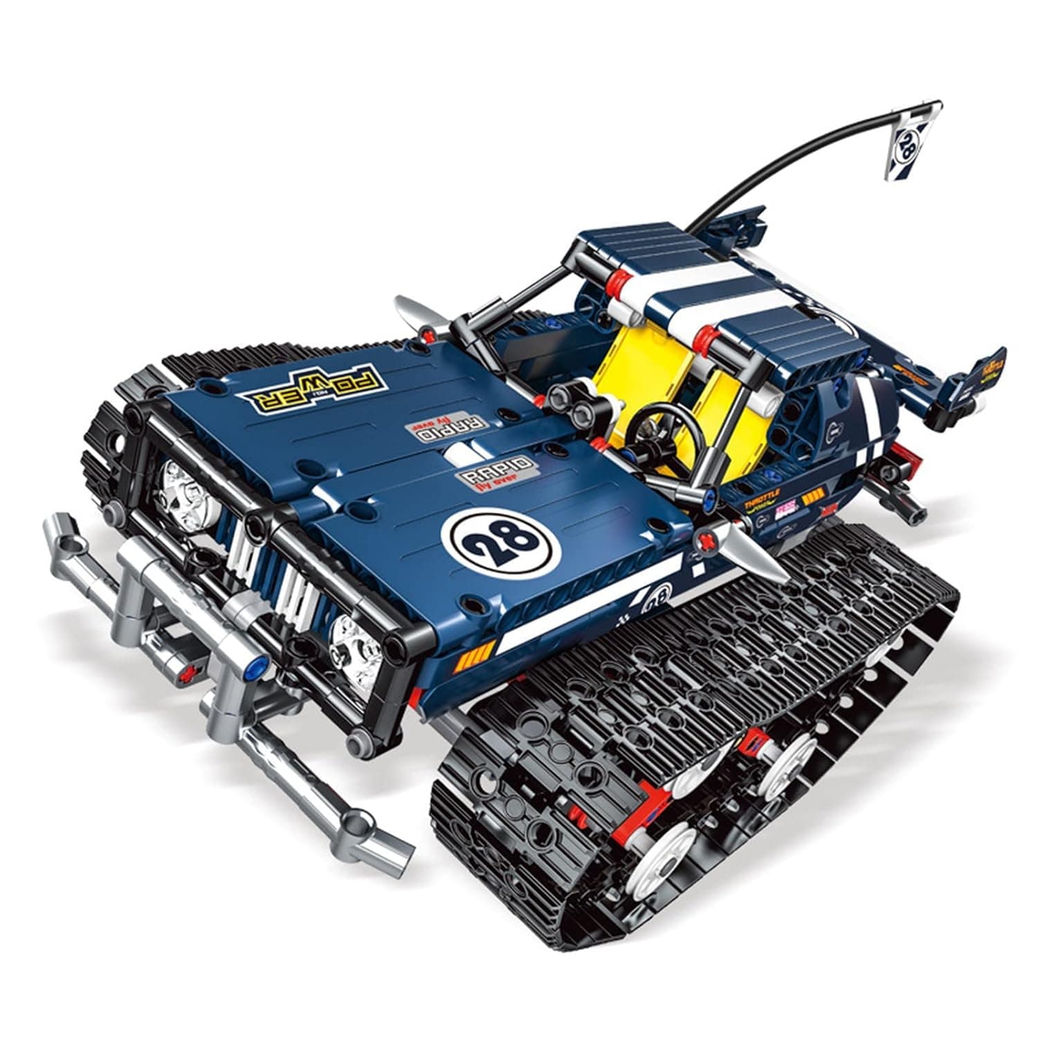 High-Speed ?Suspension Tracked Vehicle Building Blocks,2.4g Remote Control and App Climbing Vehicle Toy,626 Pcs Moc Construction Kits,Gift for Kids Age 8+ 17 * 26 * 22.5cm
