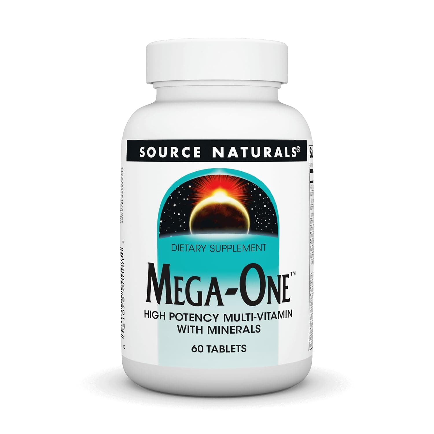 Source Naturals, Mega-One, High Potency Multi-Vitamin with Minerals, 60 Tablets