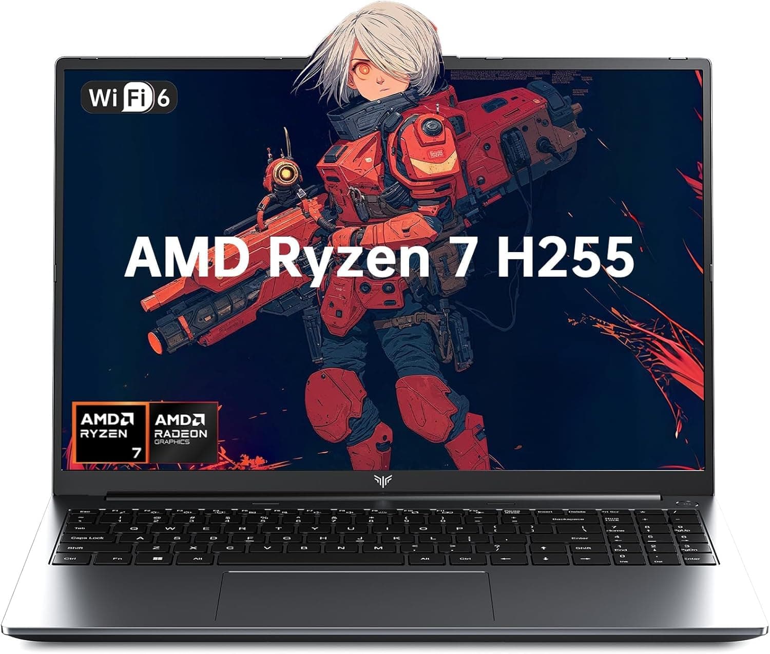 KAIGERR 16Inch Gaming Laptop, AMD Ryzen 7 H255 (8C/16T, Beat R9 6900HX,up to 4.9GHz) 24GB DDR5 RAM 512GB SSD Computer with Radeon 780M,Type-C, WiFi-6, 50.82Wh Battery,Backlit Keyboard for Business