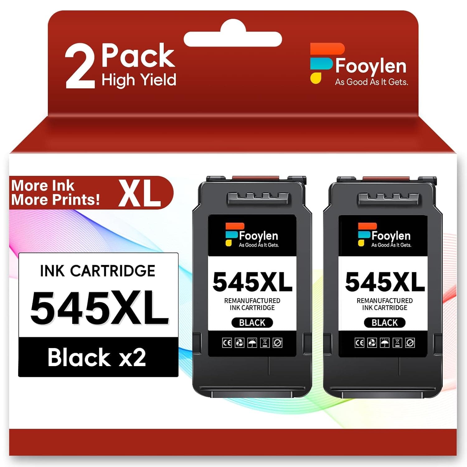 545XL 545 XL Ink Cartridges Black Compatible for Canon 545 Black Ink Cartridges PG545XL PG-545XL PG545 PG-545 XL for Canon Pixma TS3300 TR4500 TS3450 MG2550s TS3150 TR4550 TR4551 TS3100