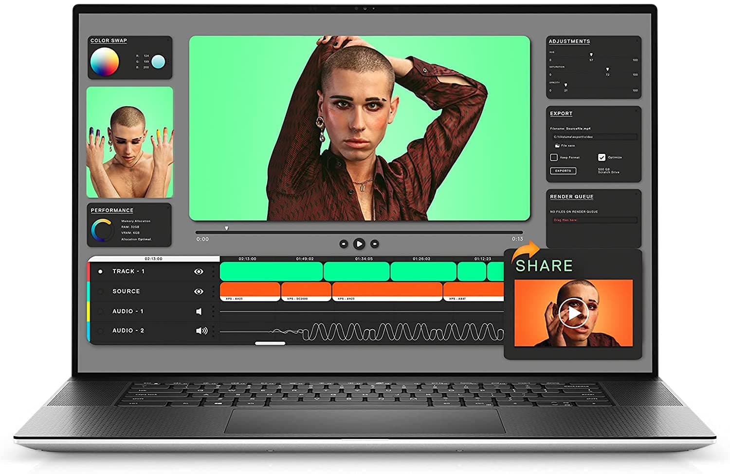 Dell XPS 17 9710 (Latest Model) 17 inches FHD+ Laptop Core i7-11800H 512GB SSD 16GB DDR4 RAM NVIDIA GeForce RTX 3060 6GB Windows 10 Proinches