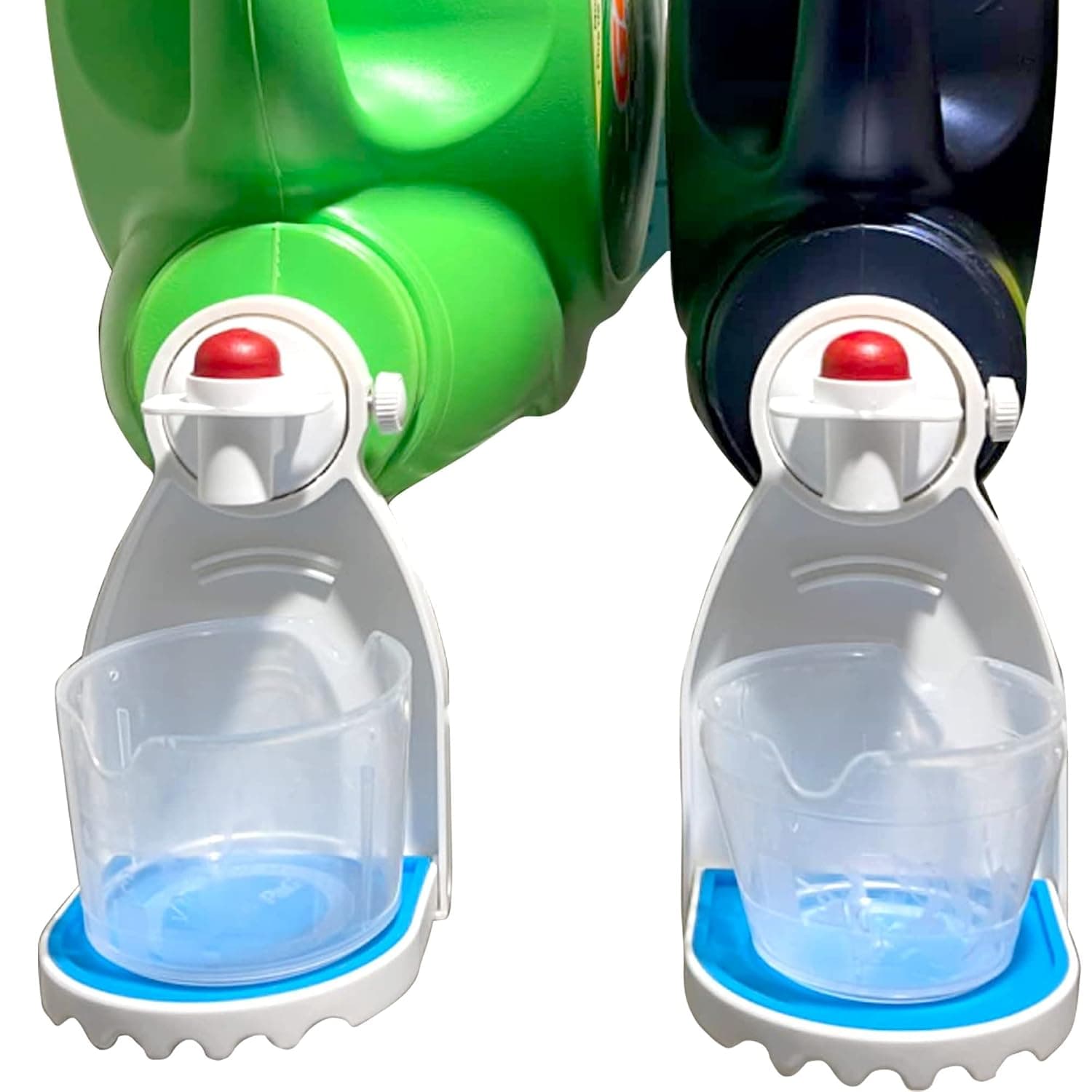 TERRIFI Laundry Liquid Detergent Cup Holder, 2 Pcs Fabric Softener or Laundry Detergent Drip Catcher Soap Traycup Holder Container for Most Sized Bottles