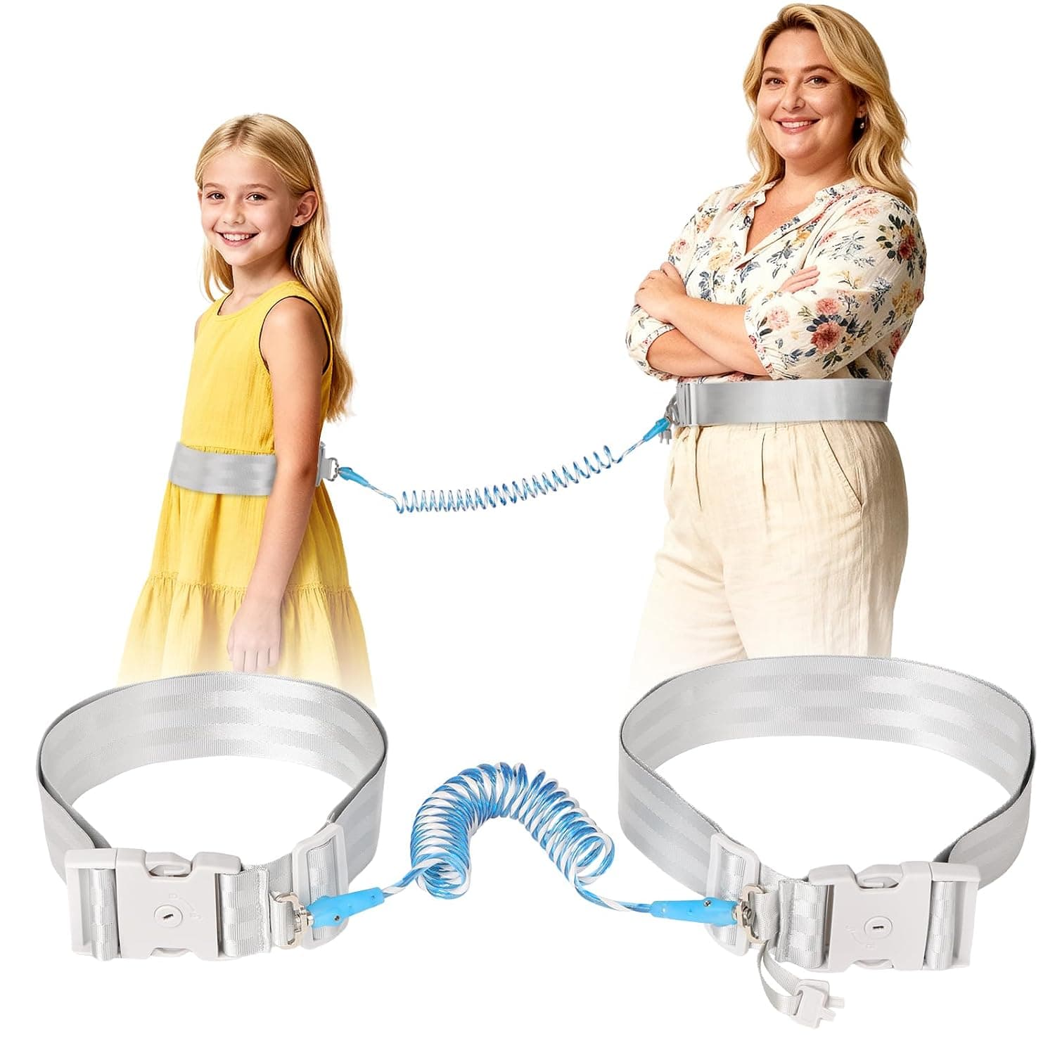 YelaJoy Safety Waist Harness with Lock, Hands Free Walking Leash for Autism & Special Needs Kids, Adjustable Escape-Proof Tether with Key, Shock-Absorbing Bungee for Comfort