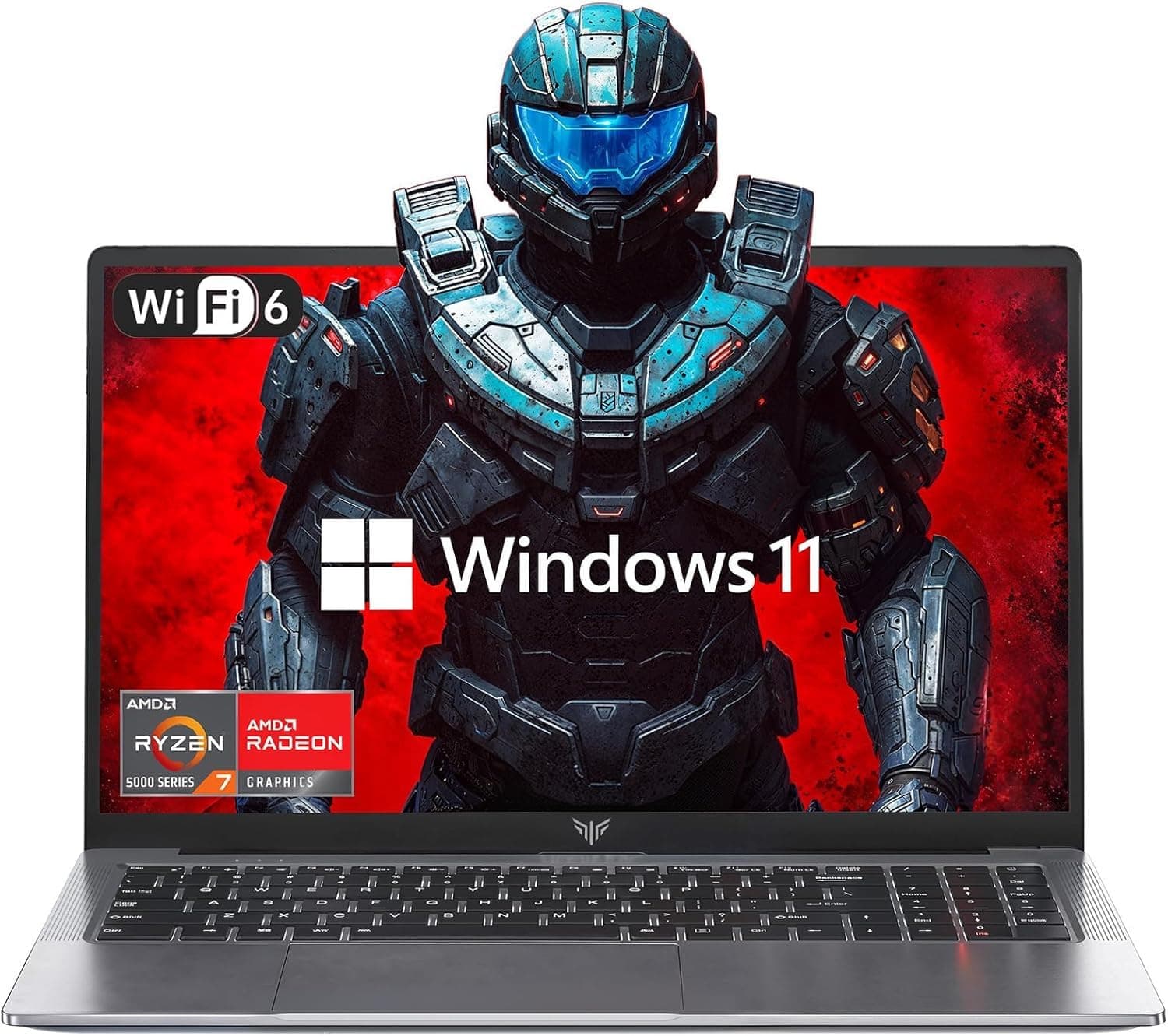 KAIGERR New Gaming Laptop, 2026 Laptop with AMD Ryzen 7 5700U (8C/16T, Up to 4.3GHz), 16GB DDR5 512GB NVMe SSD Laptop Computer, Up to 4TB, 15.6-inch FHD Display, WiFi 6