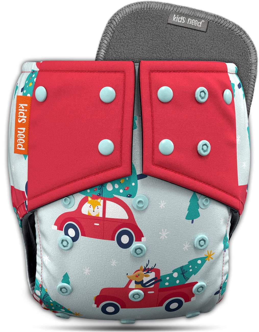 kids need Side Diapers Leak-Proof Fabric for Babies 0-3 Years Combo High Absorption 1 Reusable Nappy 1 Insert Pack (5-18 kg) Adjustable Washable Nappies Free Size Lining Cover B4