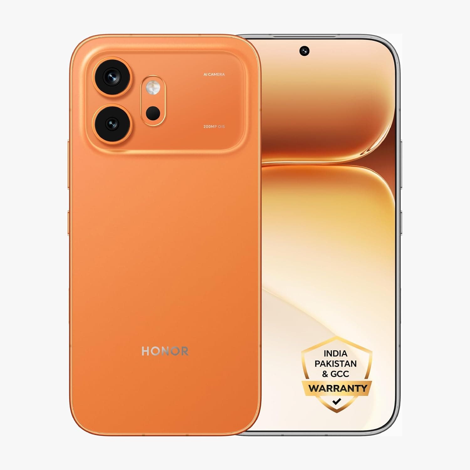 HONOR 600 5G, 8GB RAM + 256GB Storage, 200MP AI Camera, Silicon-Carbon Battery, 80W HONOR SuperCharge, 6.57" AMOLED 120Hz Display, Orange