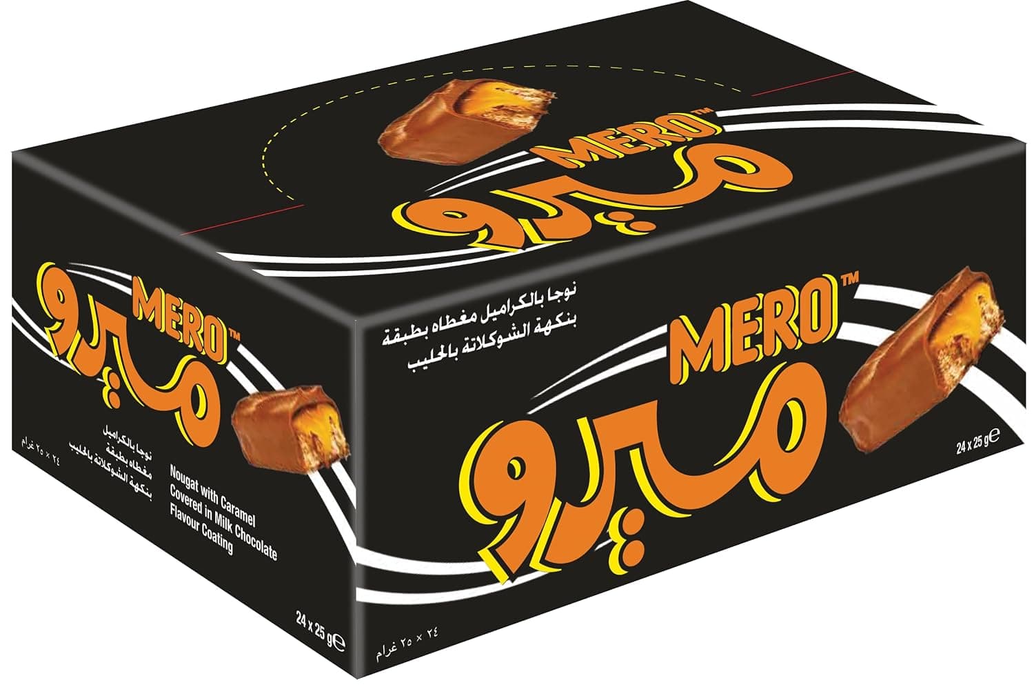 Mero Nougat With Caramel, 24 X 20G - Pack Of 1