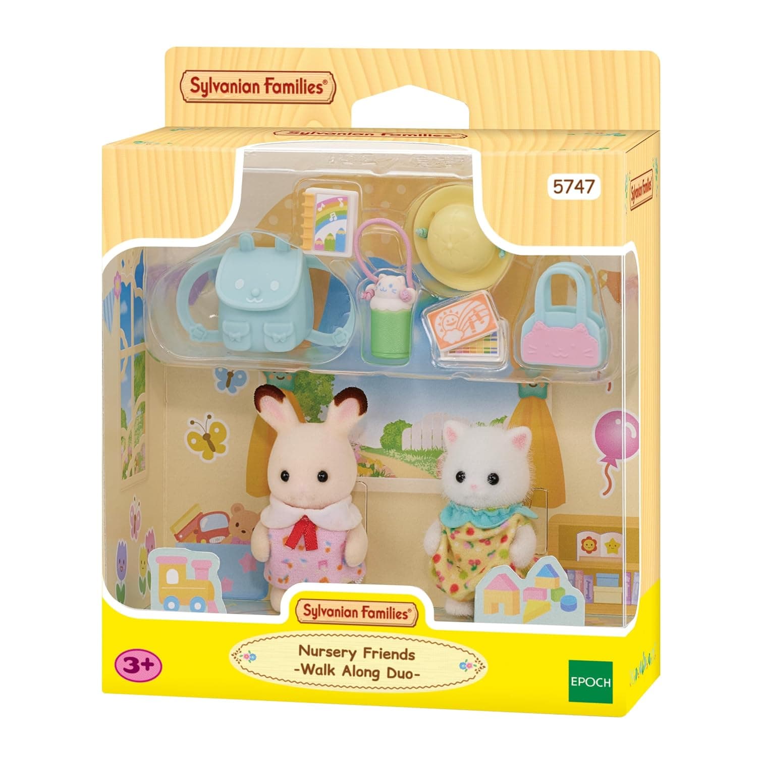 Sylvanian Families - Baby Walkthrough Duo - 5747 - Ready-to-Play Figures - Mini Dolls