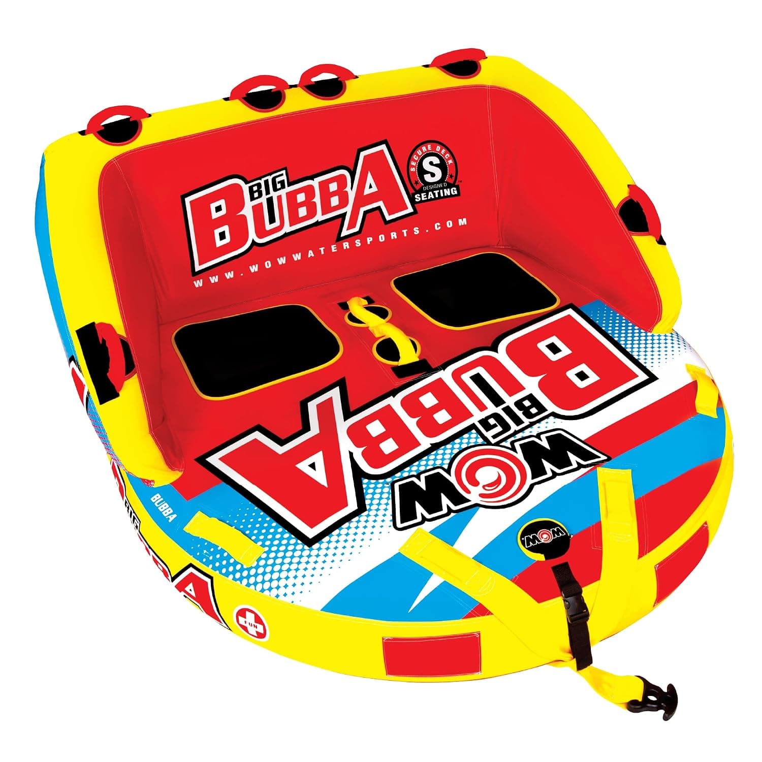 WOW Sports Big Bubba Towable Deck Tube for Boating 1-4 Person Options