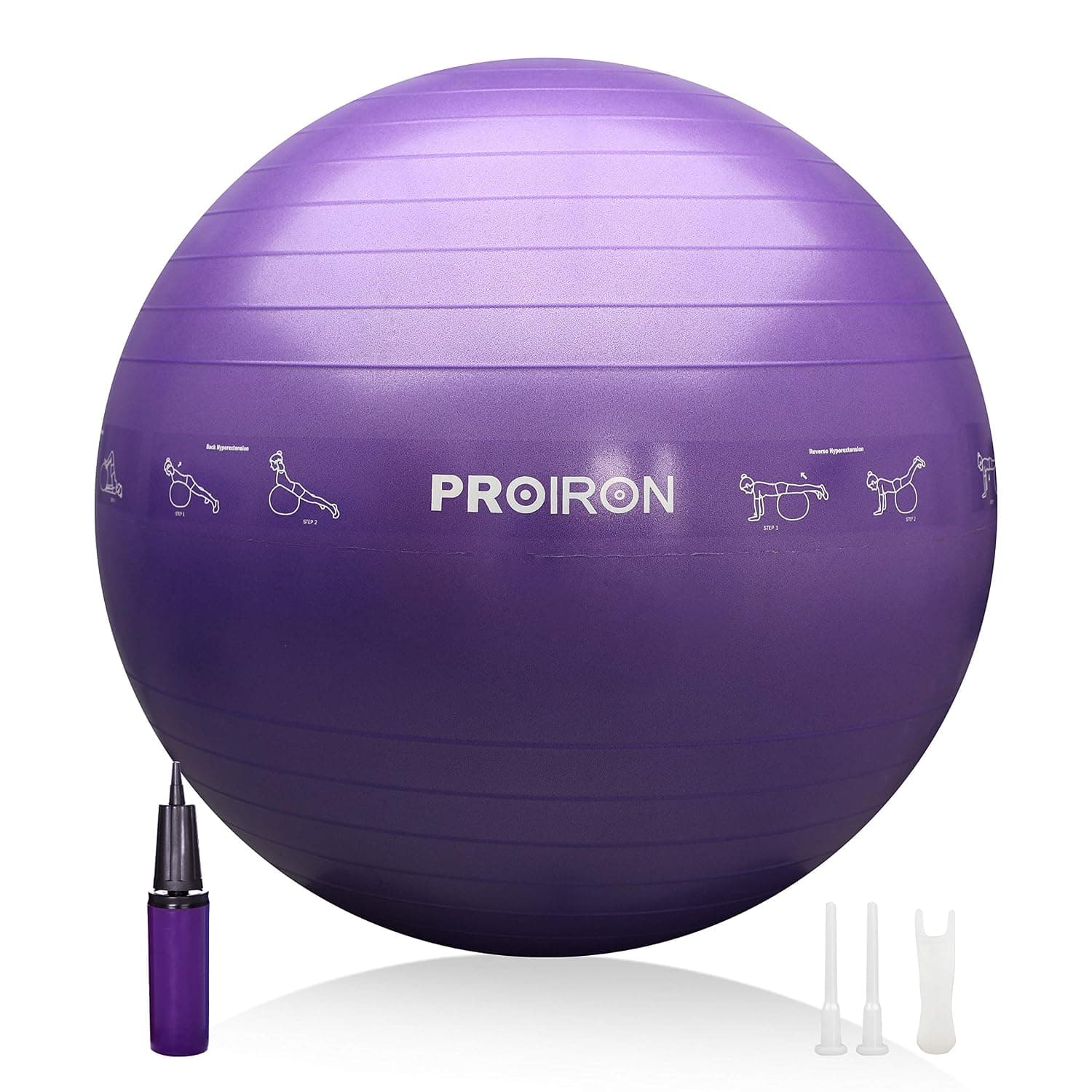 PROIRON Yoga Ball Anti-Burst Exercise Ball Chair with Quick Pump Slip Resistant Gym Ball Balance Ball for Pilates Yoga Birthing Pregnancy Stability Gym Workout Training and Physical Therapy