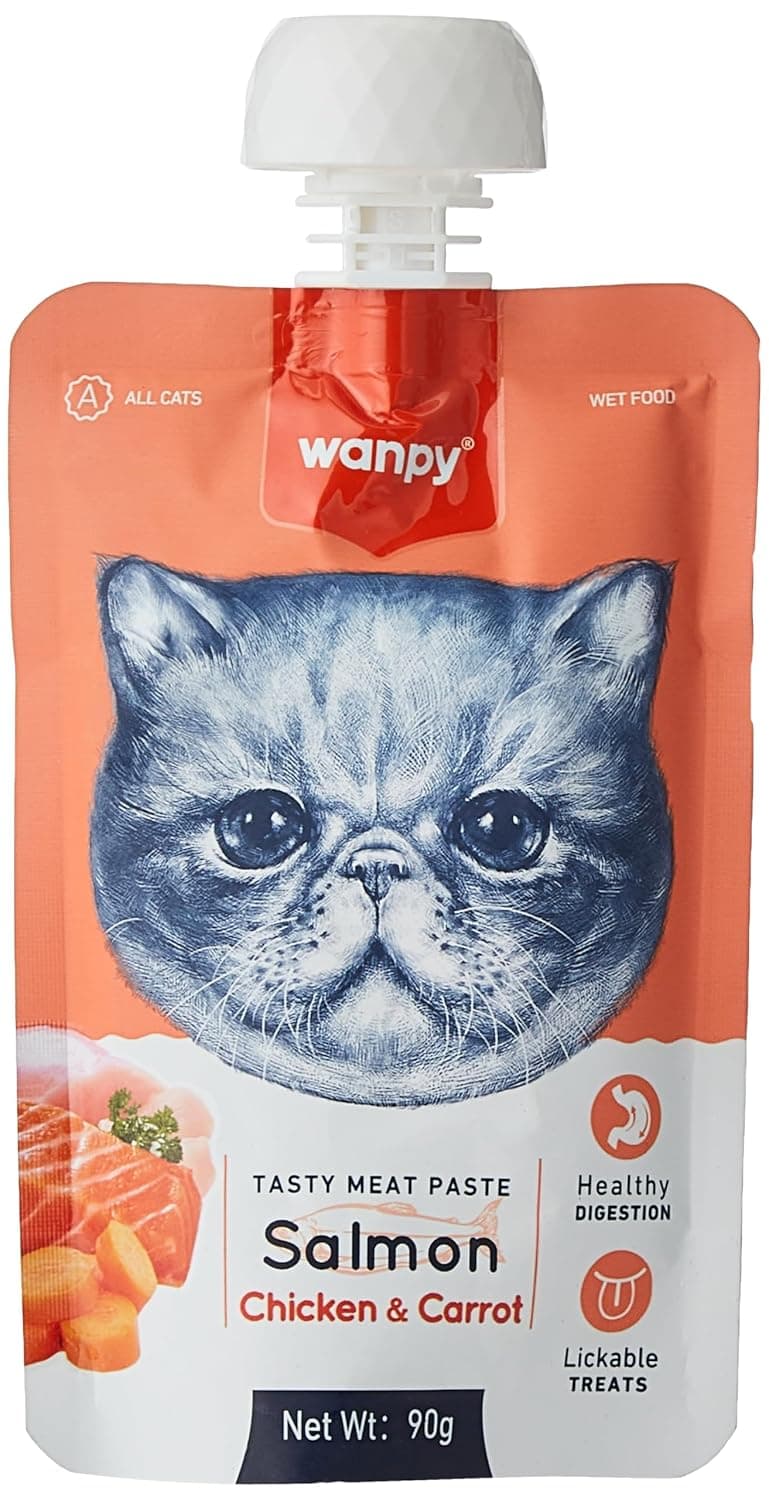 Wanby Delicious Meat Paste - Salmon, Chicken and Carrot for Cats 90g